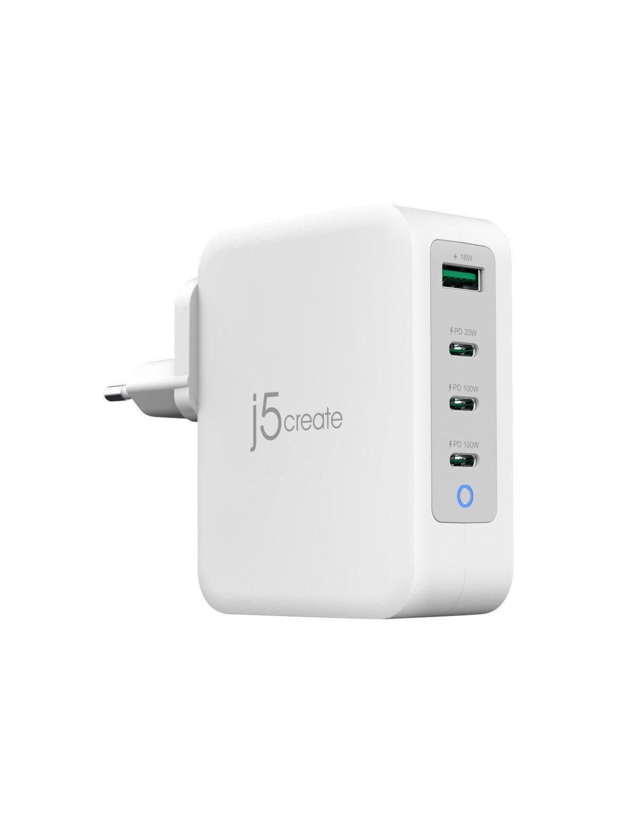 J5create 130w Gan 4-port Charger - Handys Adapter Und Ladegeraete - Jup43130e-en