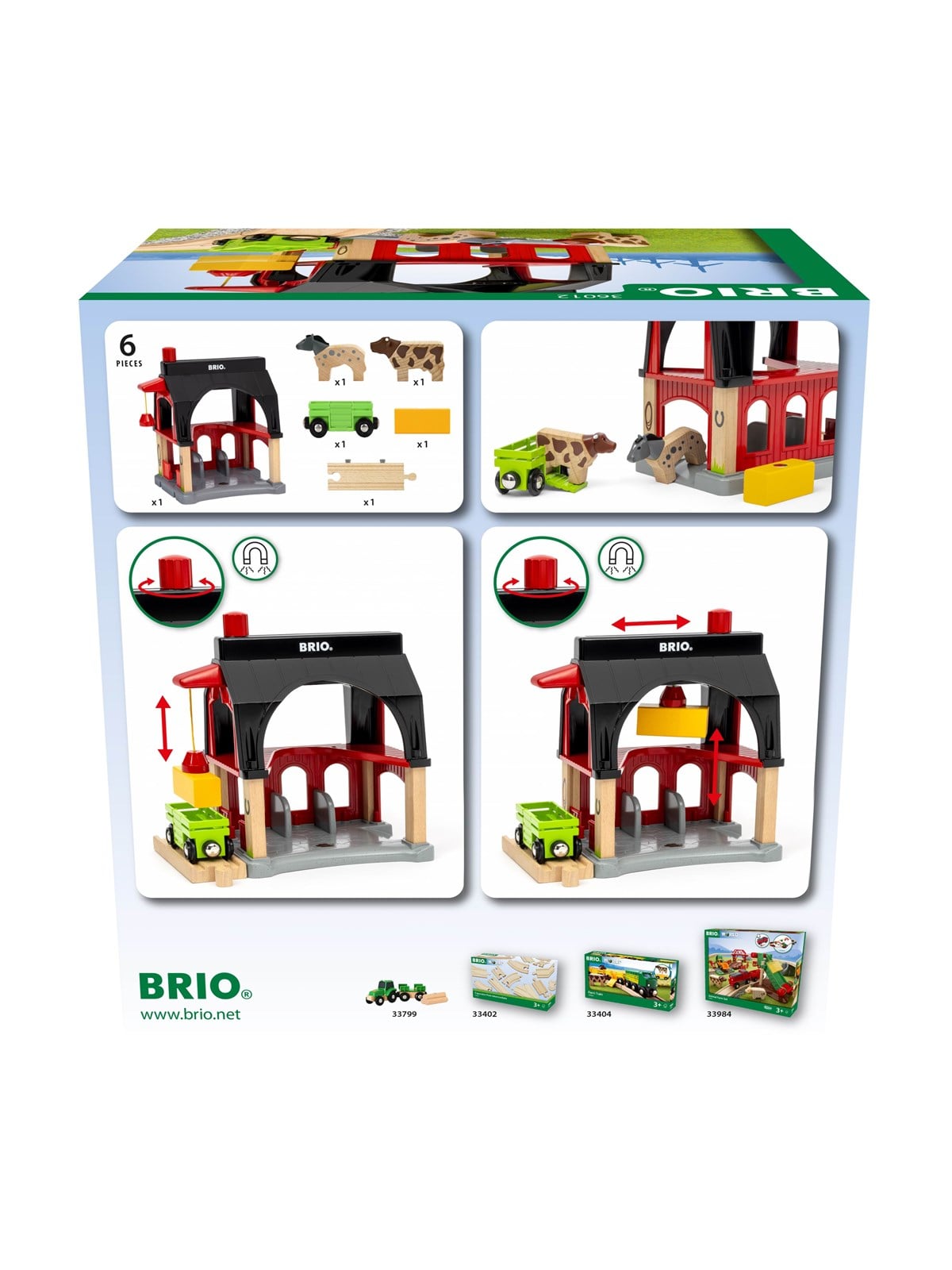 Brio Brio Tierscheune Mit Heuwaggon - Brio Train - 36012