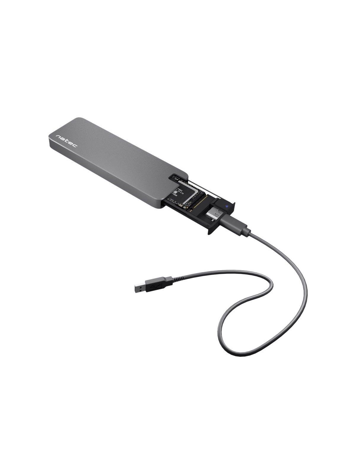Natec Rhino - Storage Enclosure - M.2 Nvme Card / Pcie (Nvme) - Usb 3.2 (Gen 2x1) - Festplatten Zubehoer - Nkz-1953