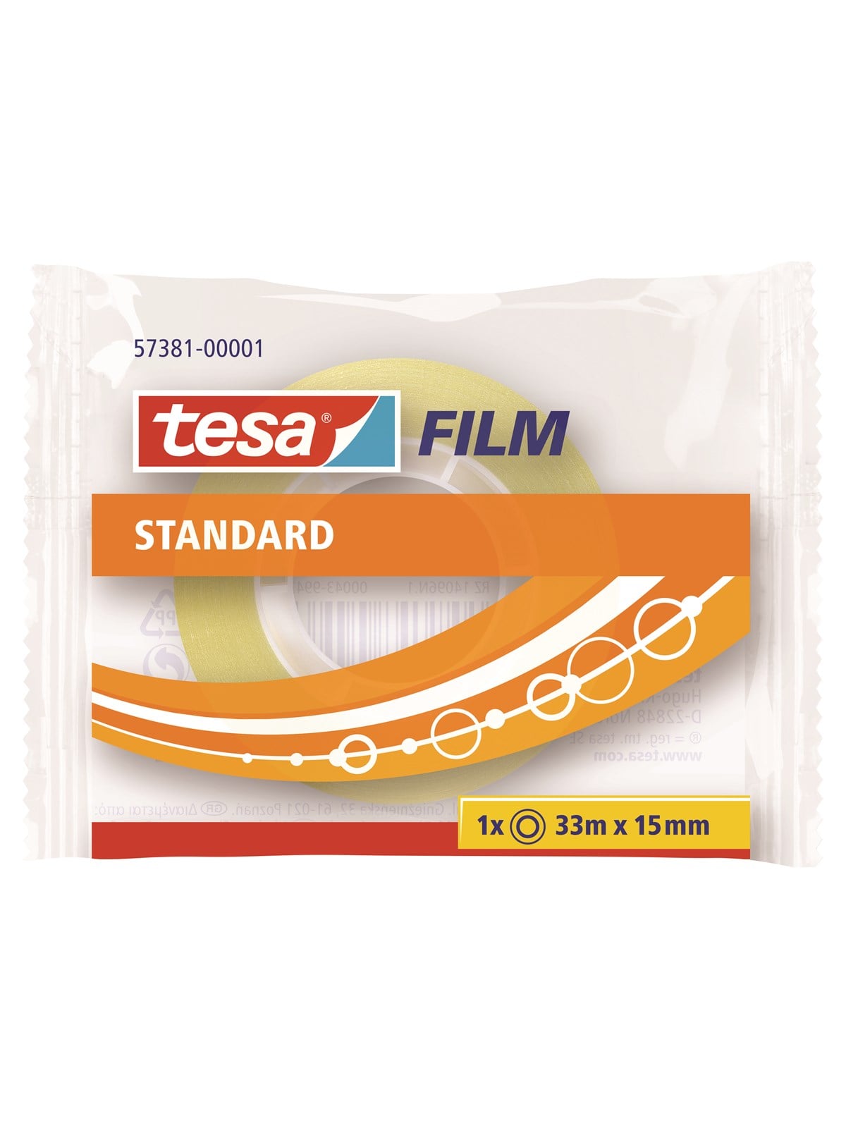 Tesa Film Tape Standard 30 x 33m x 15mm Transparent - Klebeband Und Kleber - 57381-00001-02