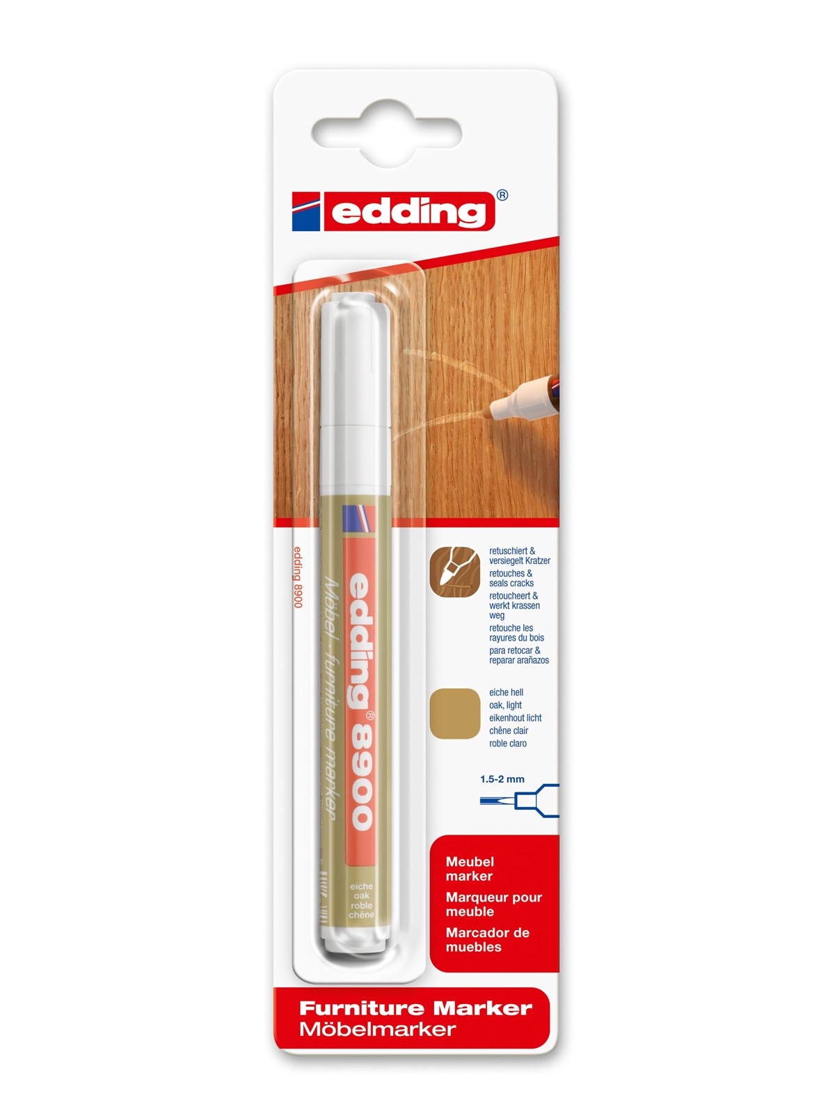 Edding E-8900 Furniture Marker Oak Light - Haus Garten - 4-8900-1-4616