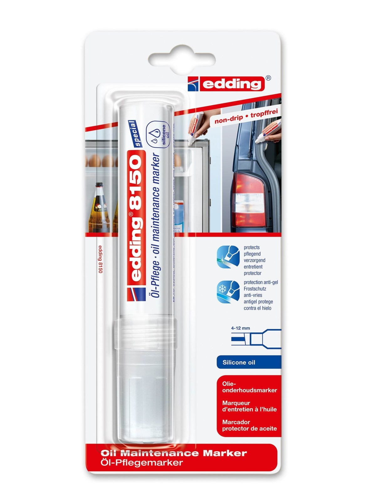 Edding E-8150 Silicone Oil Maintenance Marker - Haus Garten - 4-8150-1-4
