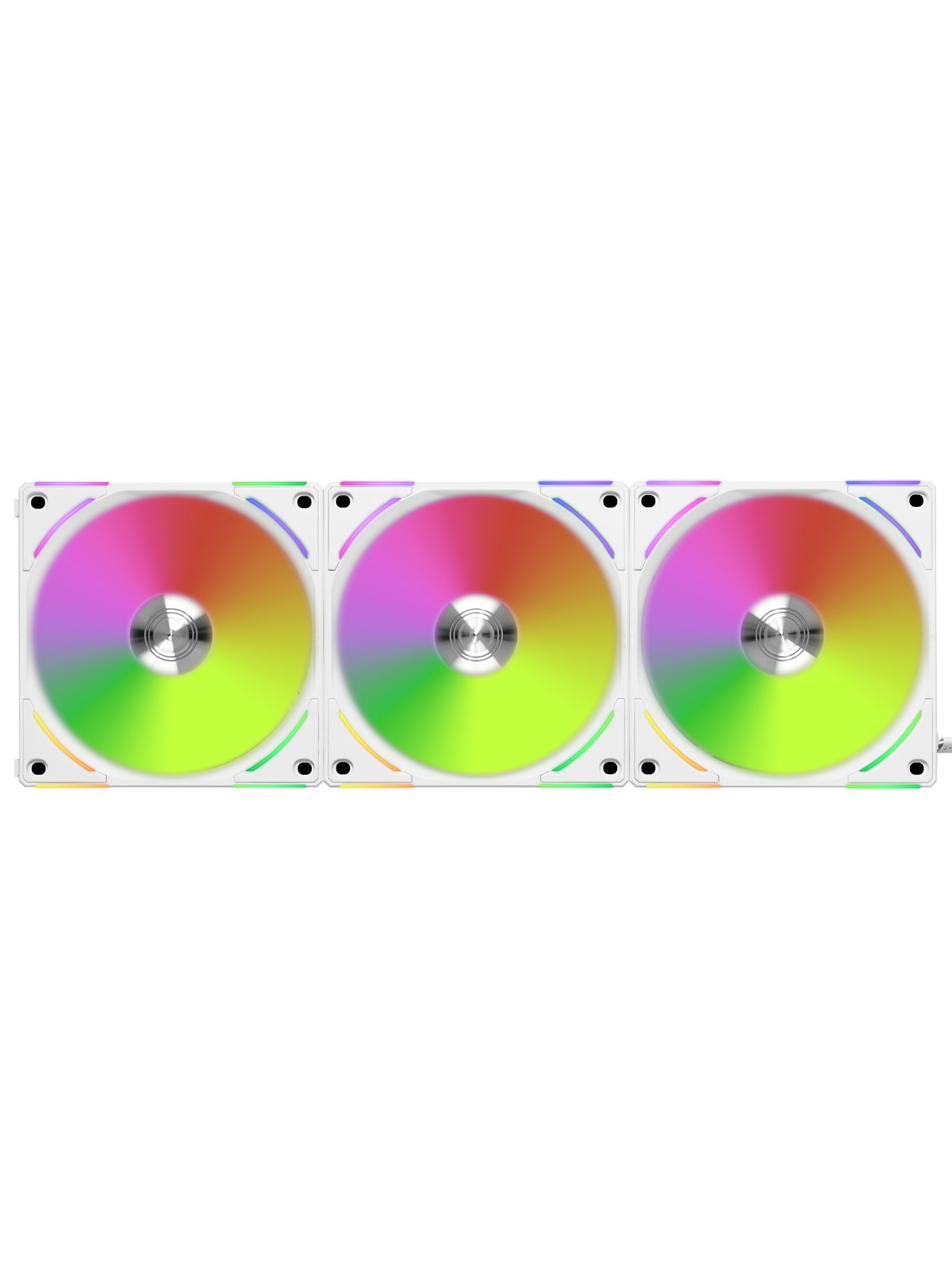 Lian Li Uni Fan Al120 V2 (3-pack) - Gehäuselüfter - 120mm - Weiß Mit Rgb-beleuchtung - 29 Dba - Gehaeuseluefter - Uf-al120v2-3w