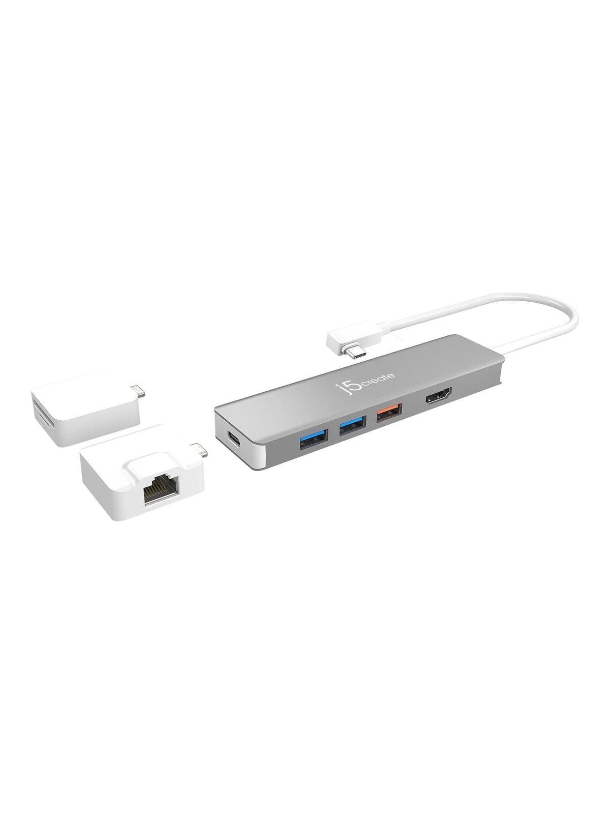 J5create Usb-c Modular Multi-adapter (Includes 2 Kits) - Dockingstationen - Jcd375-n