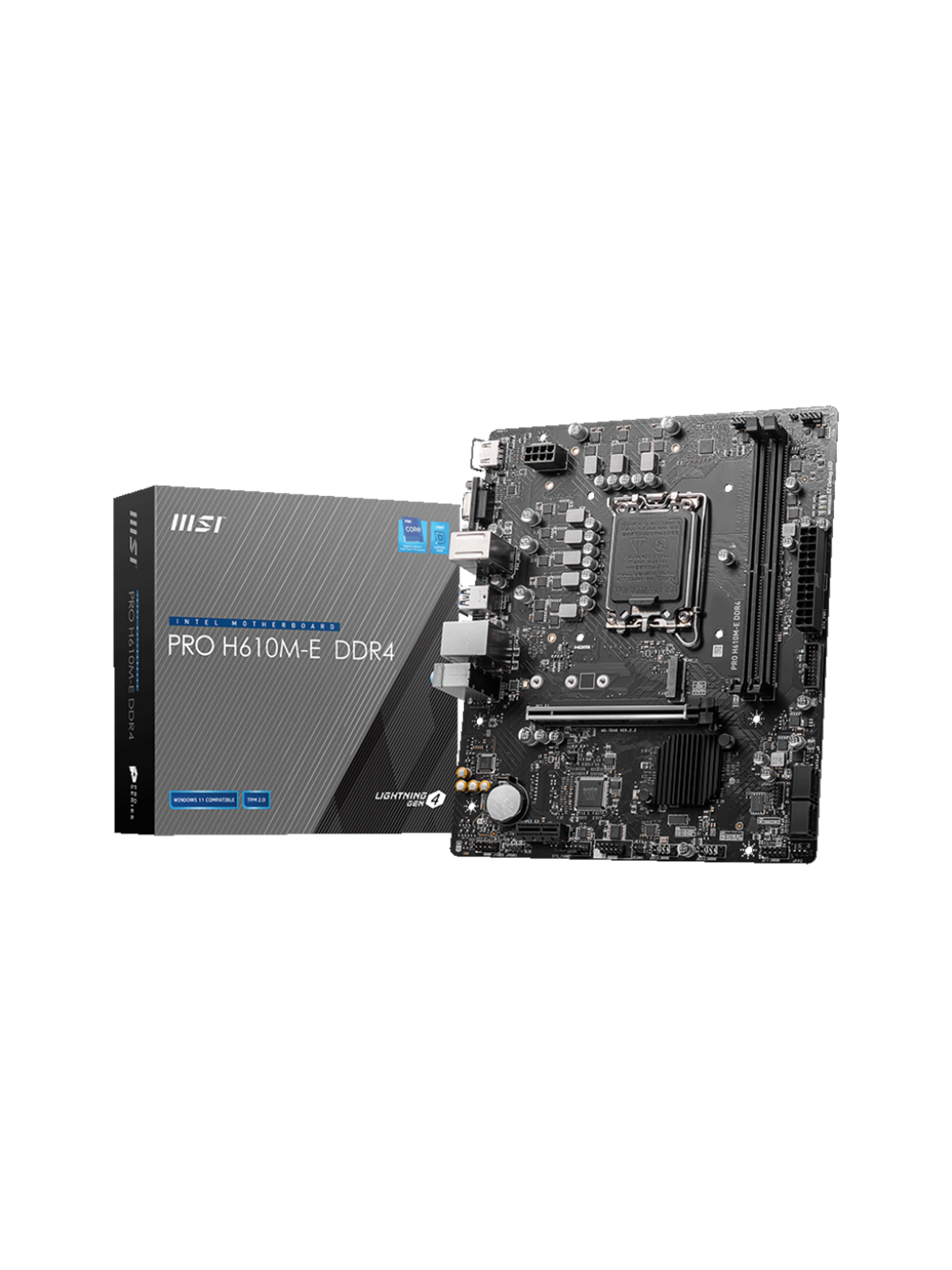 Msi Pro H610m-e Ddr4 Mainboard - Intel H610 - Intel Lga1700 Socket - Ddr4 Ram - Micro-atx