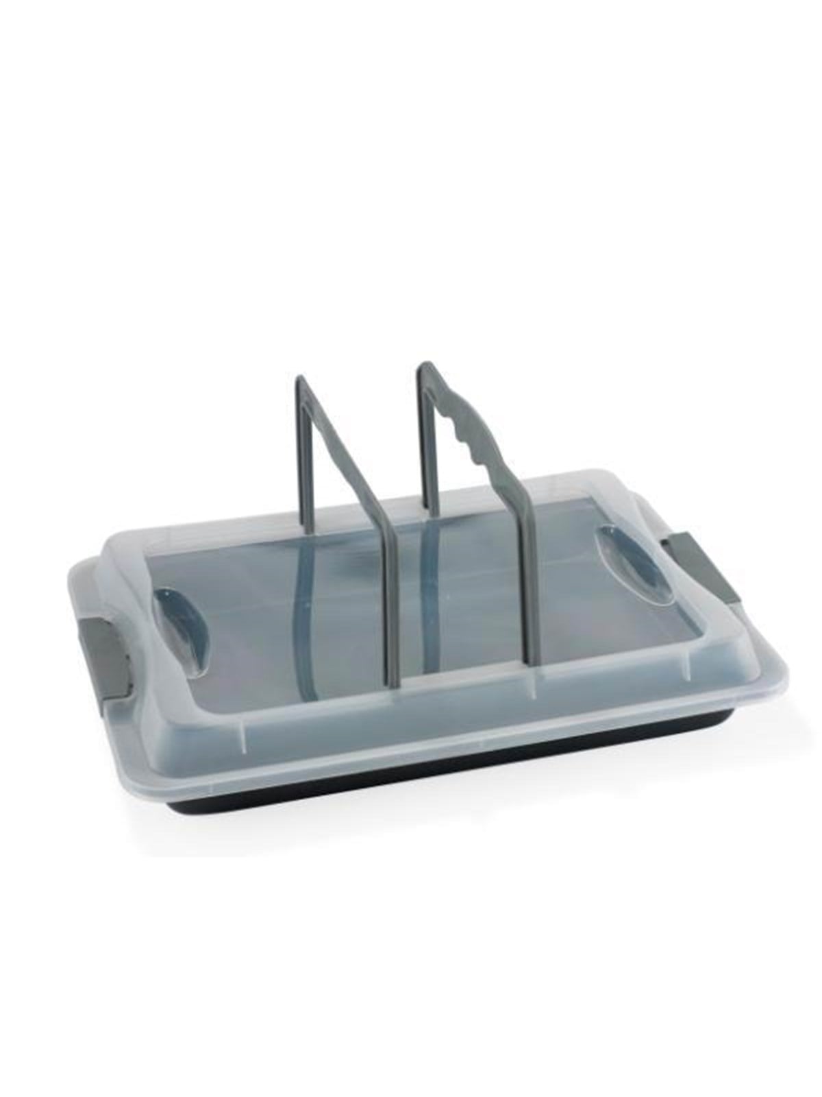 Funktion Backblech Baking Pan With Lid 42x29 cm Grey - Backbleche Bratpfannen Roste - 224464