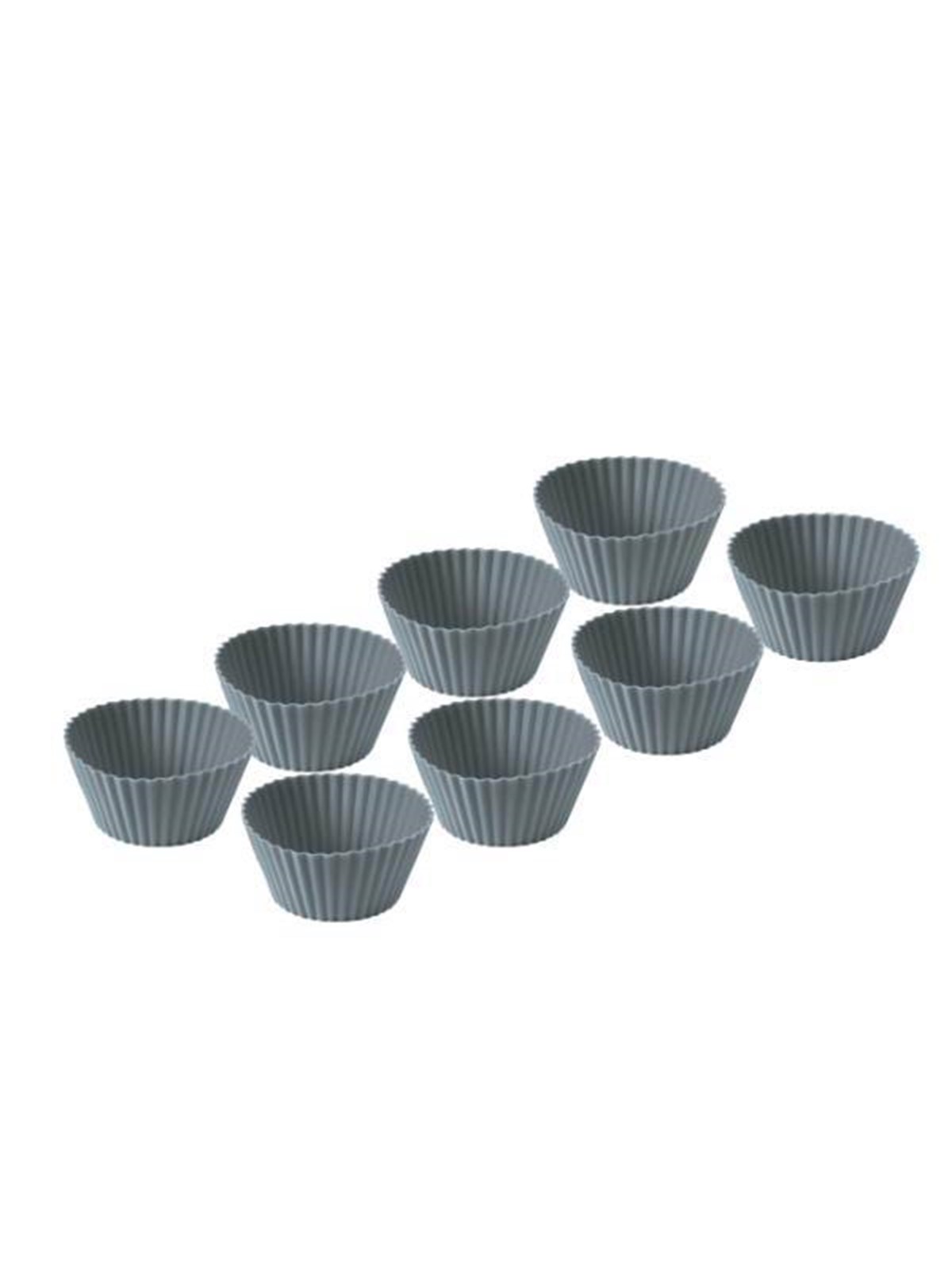 Funktion Muffin Mould 8 Pcs. Grey Silicone - Backzubehoer - 225170