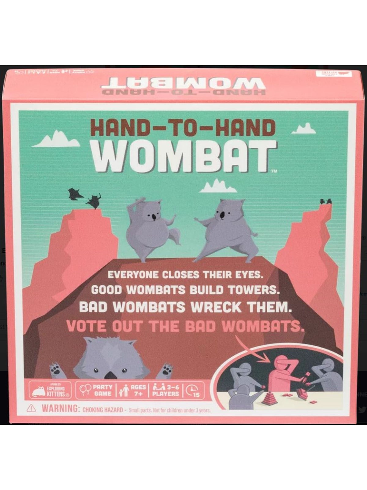 Exploding Kittens Hand to Hand Wombat Nordic - Brettspiele - Ekiwom01nor