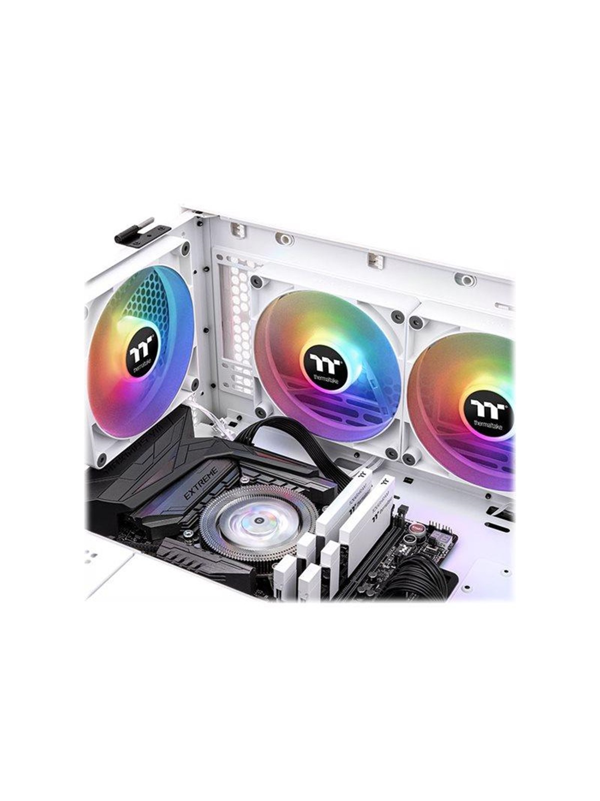 Thermaltake Ct140 Argb Sync - Gehäuselüfter - 140mm - Weiß - Gehaeuseluefter - Cl-f154-pl14sw-a