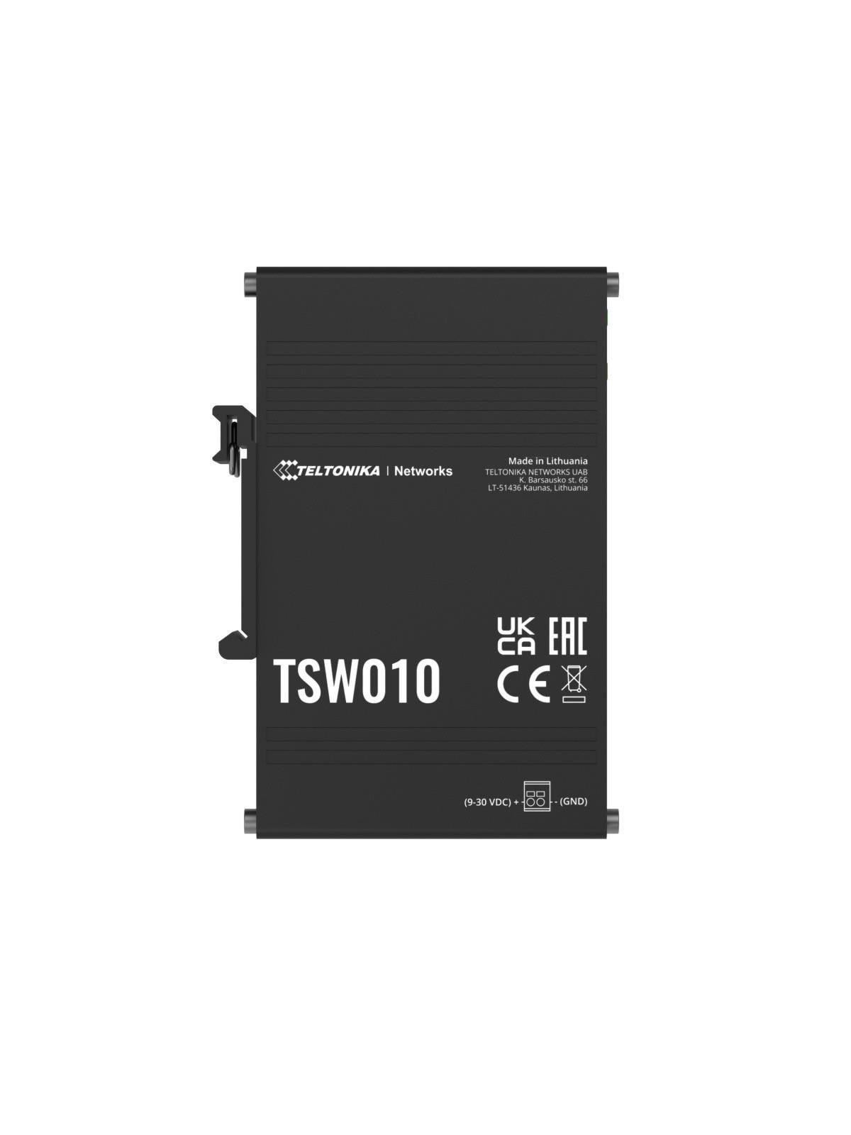Teltonika Tsw010 Din Rail Ethernet Switch 5-port 10/100mbps - Switches - Tsw010000000