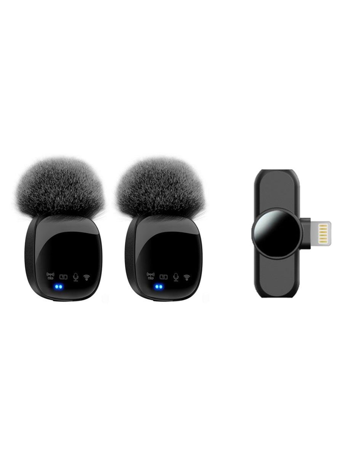 Lippa Dual Wireless Wind Protected Microphone With Lightning Connector - Handys Anderes Zubehoer - Lpr82-l