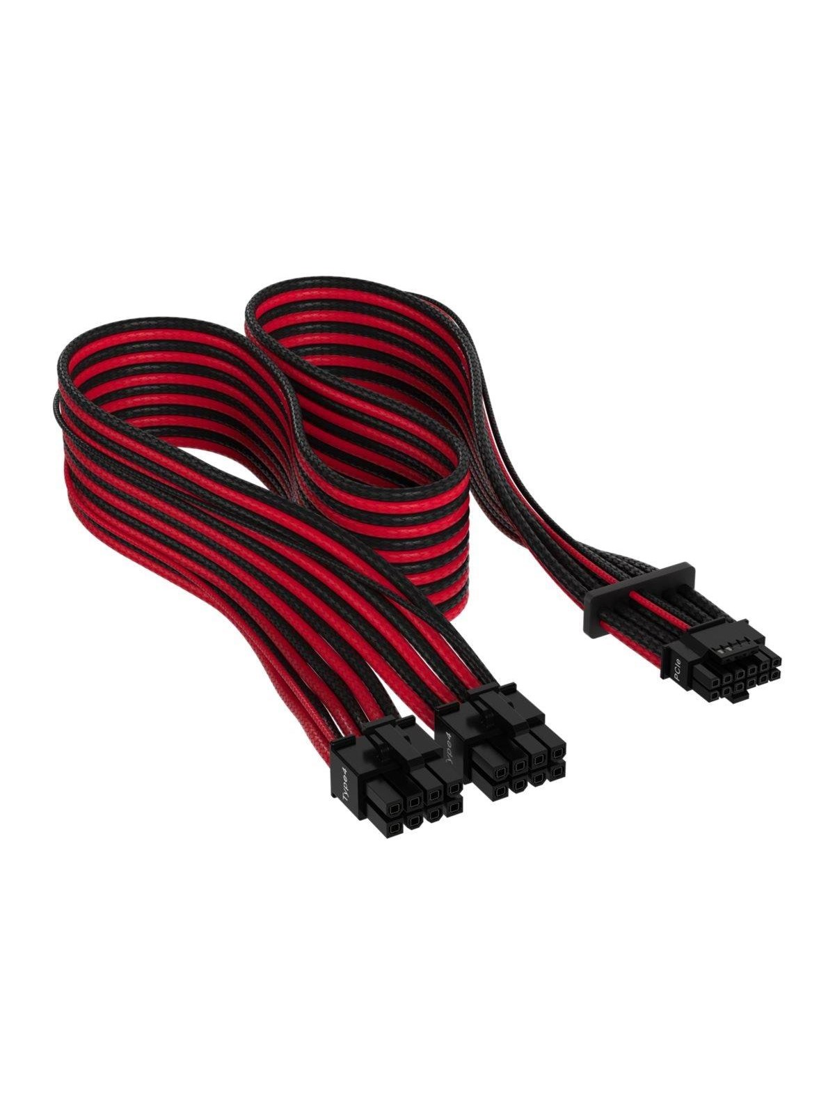 Corsair Premium Individually Sleeved 12vhpwr - Schwarz / Rot - Stromkabel Intern - Cp-8920334