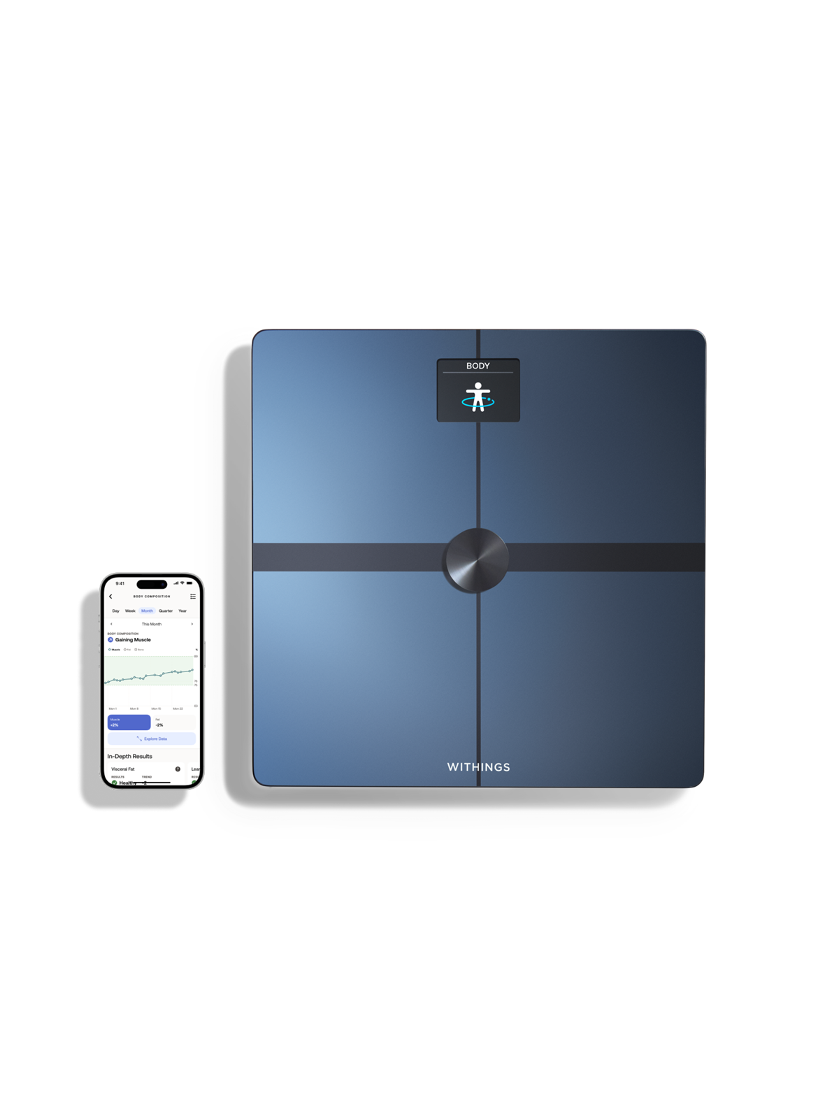 Withings Analysewaage Body Smart - Black - Personenwaagen - Wbs13-black-all-inter