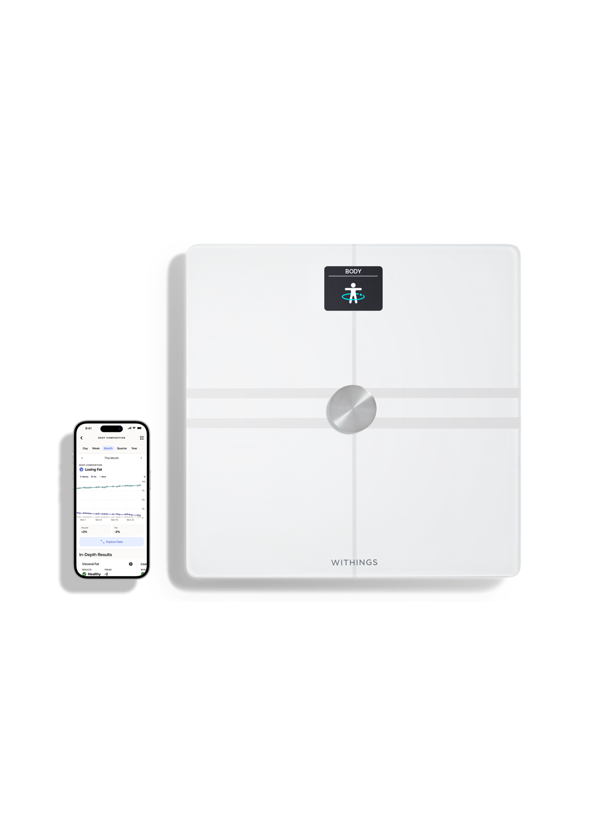 Withings Analysewaage Body Comp - Weiß - Personenwaagen - Wbs12-white-all-inter