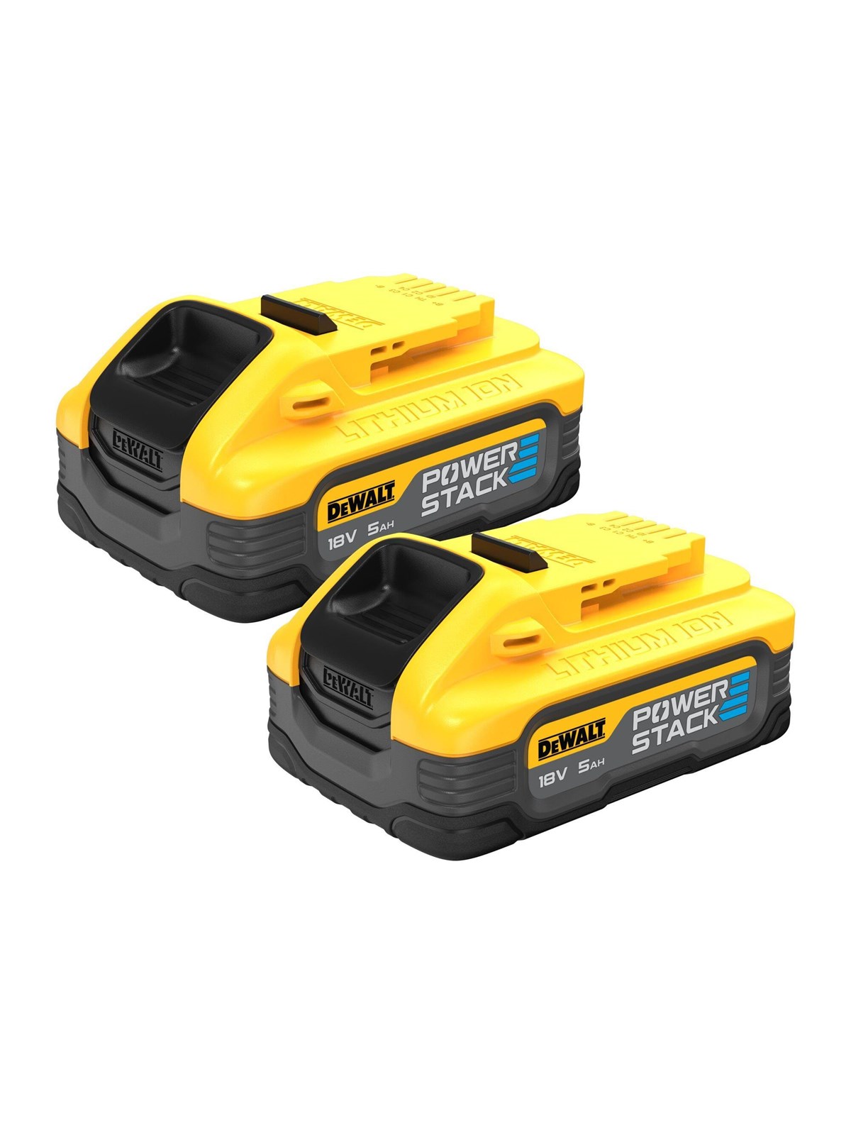 Dewalt Dcbp518h2-xj 18v XR Powerstack 5ah Battery, Twin Pack - Akkus Ladegeraete