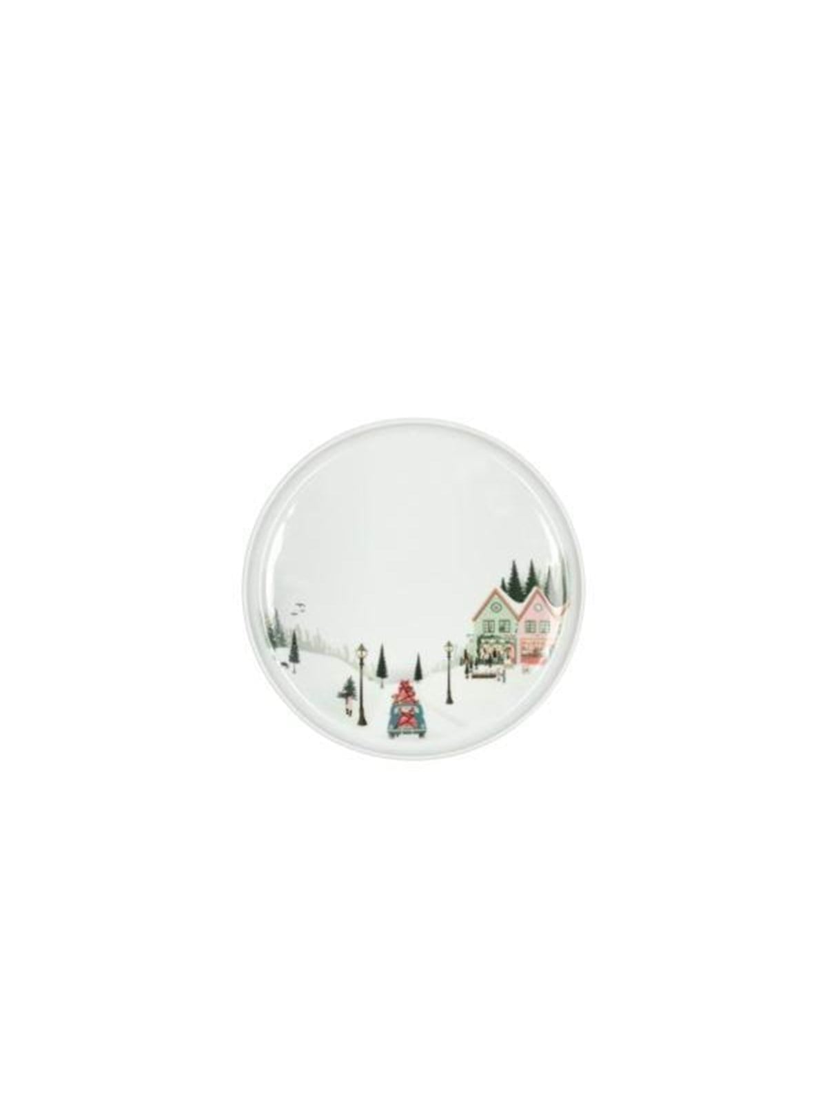 Pillivuyt Plate Flat Straight Edge Winter 20 cm White Ovenproof Porcelain - Tischgedeck - 24733