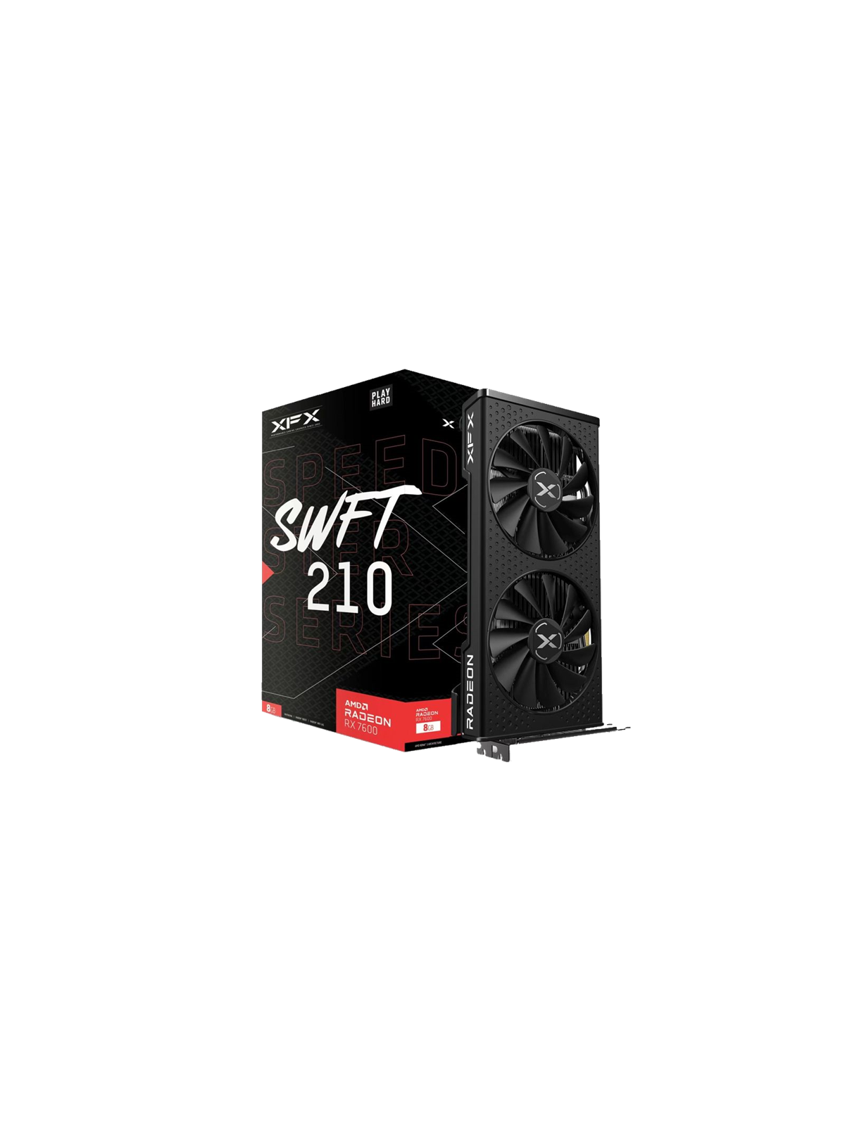Xfx Radeon RX 7600 Speedster Swft 210 Core - 8gb Gddr6 Ram - Grafikkarte - Rx-76pswftfy