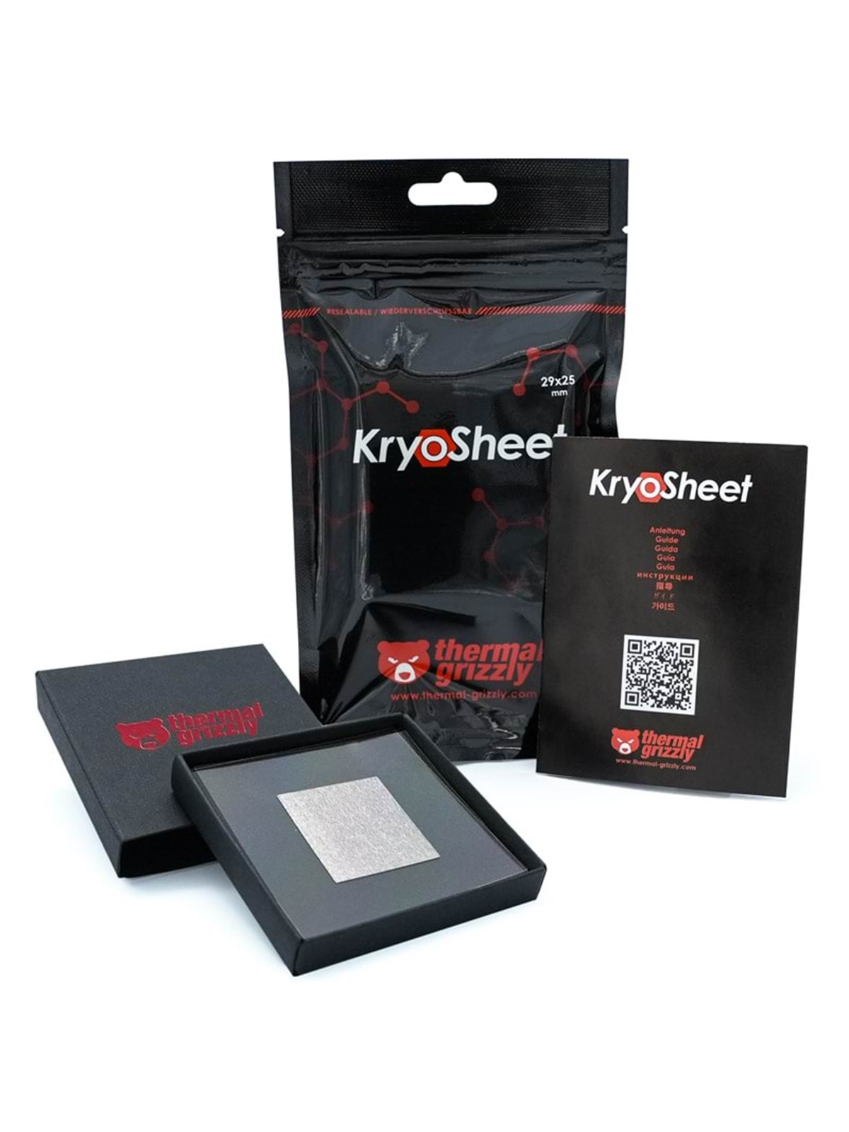 Thermal Grizzly Kryosheet Thermal Pad - 29 x 25 mm - Thermoplatte - Cpu Kuehler - Tg-ks-29-25