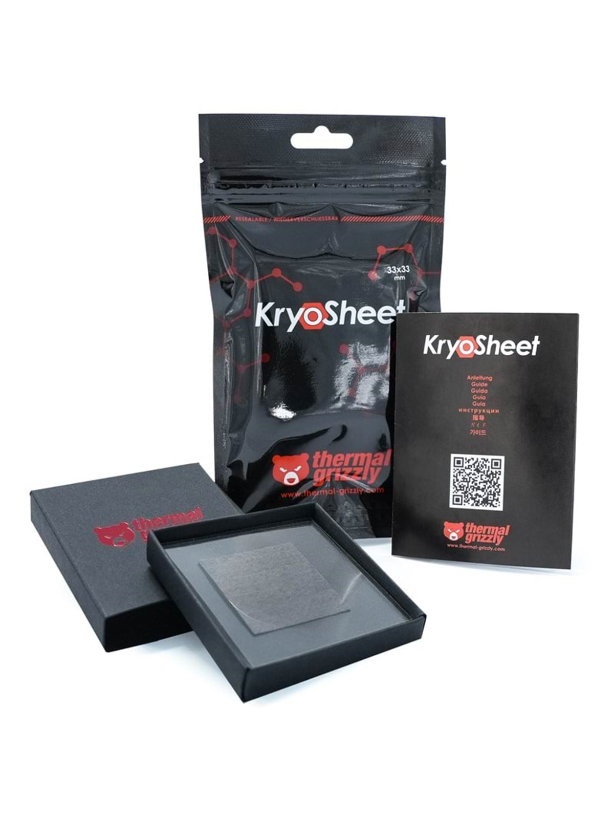 Thermal Grizzly Kryosheet Thermal Pad - 33 x 33 mm - Thermoplatte - Cpu Kuehler - Tg-ks-33-33