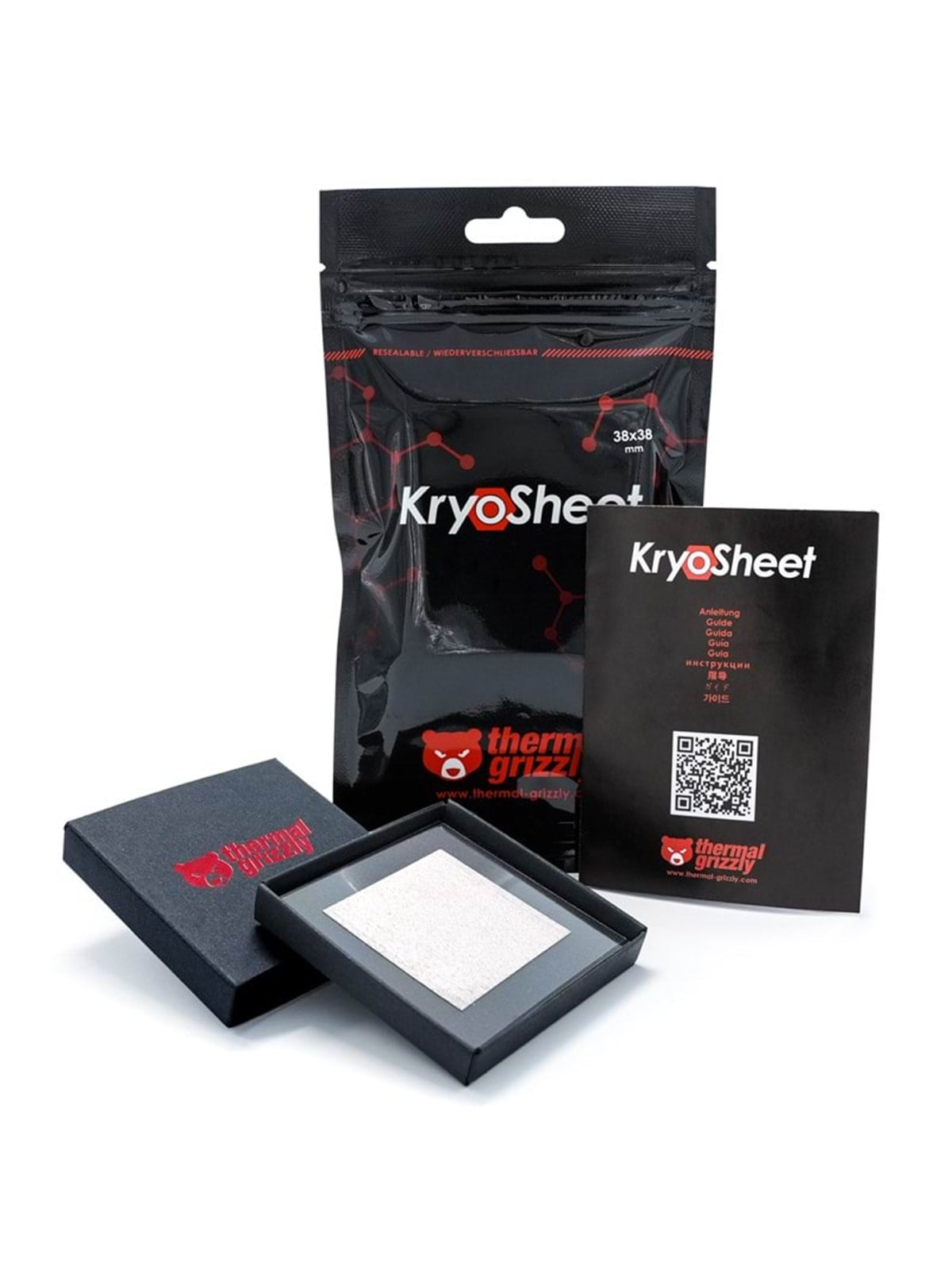 Thermal Grizzly Kryosheet Thermal Pad - 38 x 38 mm - Thermoplatte - Cpu Kuehler - Tg-ks-38-38