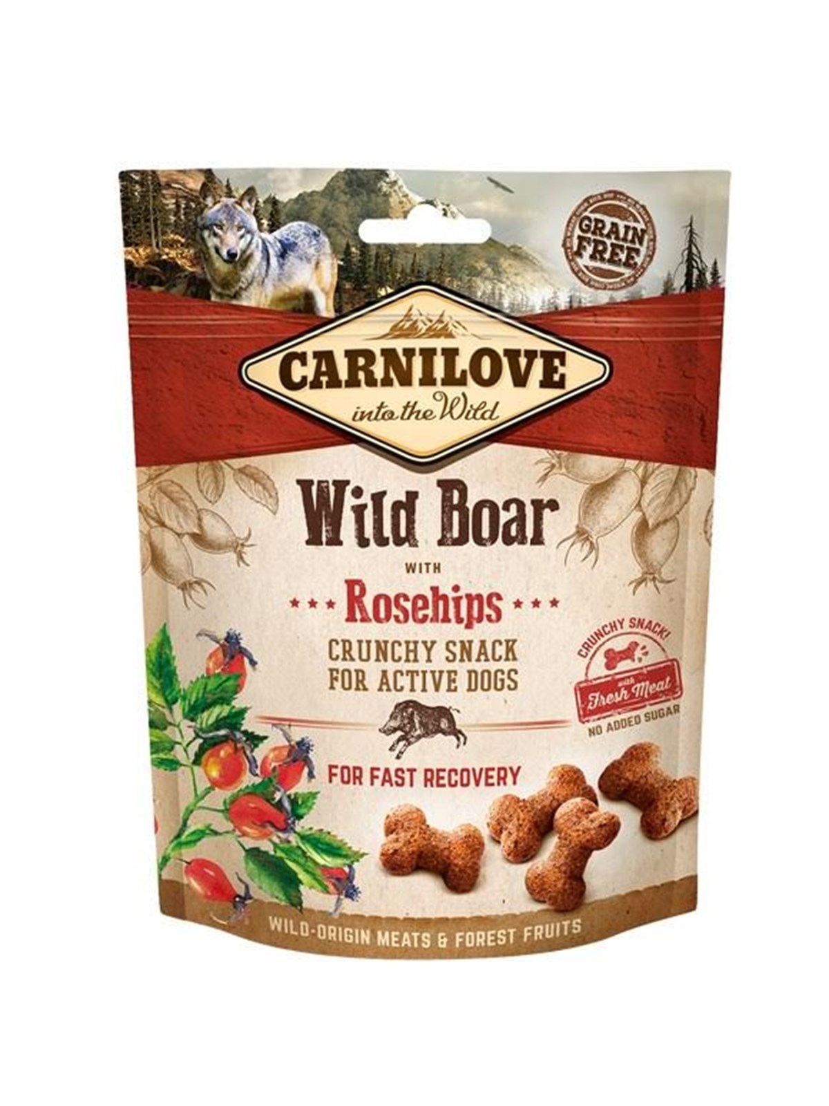 Carnilove Crunchy Wild Boar With Rosehips 200g - Hunde - Ch170020