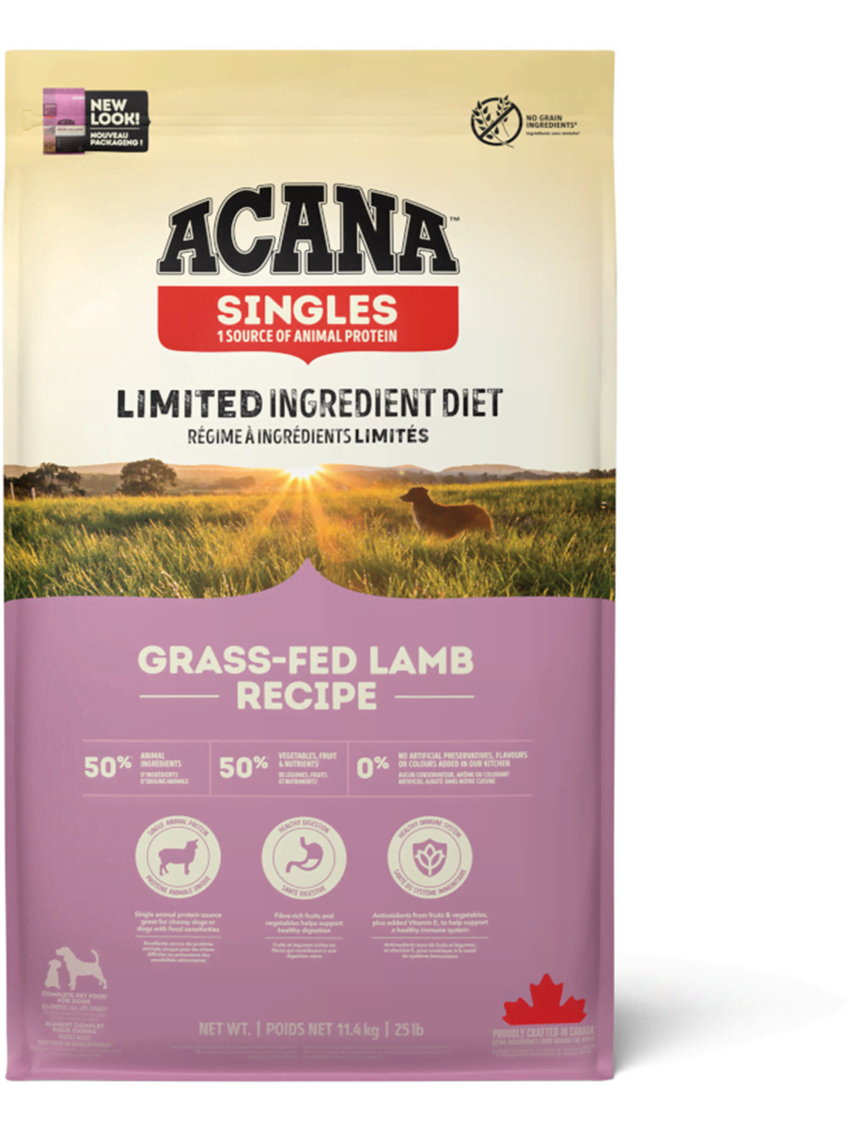Acana Grass-fed Lamb Dry Dog Food 11.4kg - Hunde - 064992570125