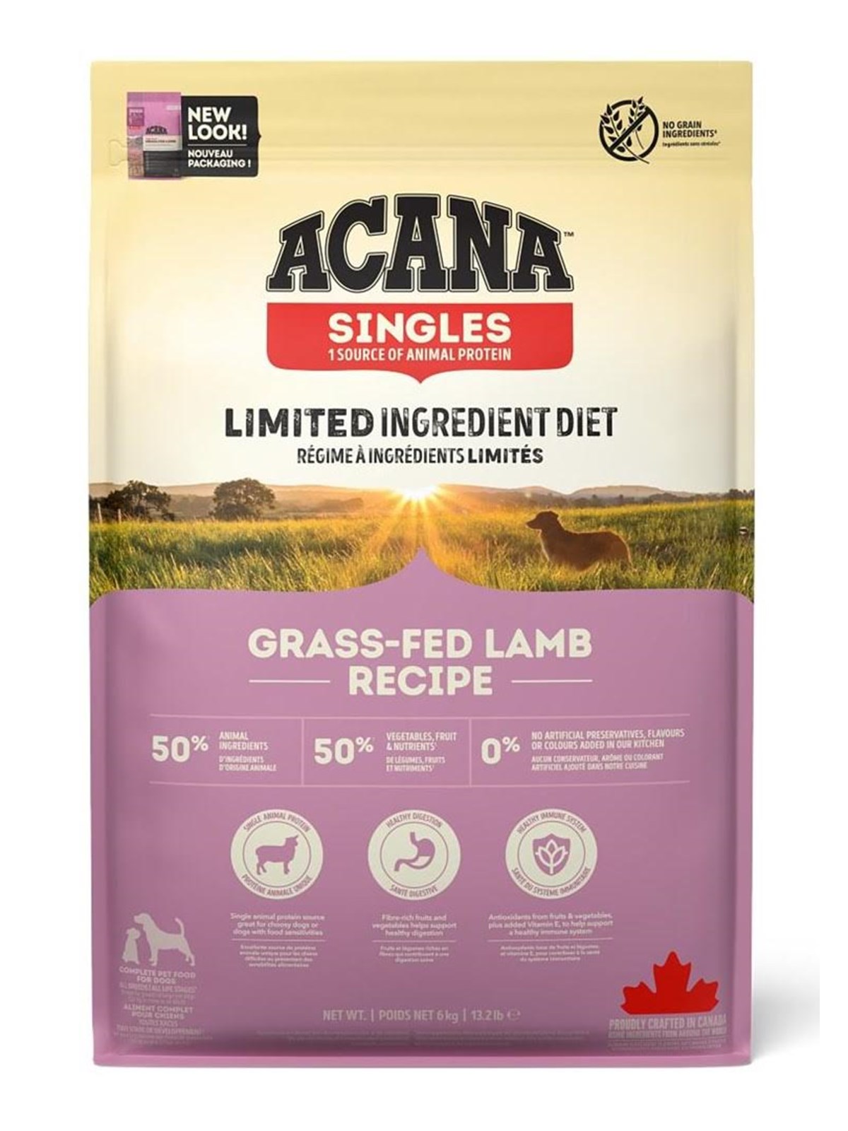 Acana Grass-fed Lamb Dry Dog Food 6kg - Hunde - 064992570606