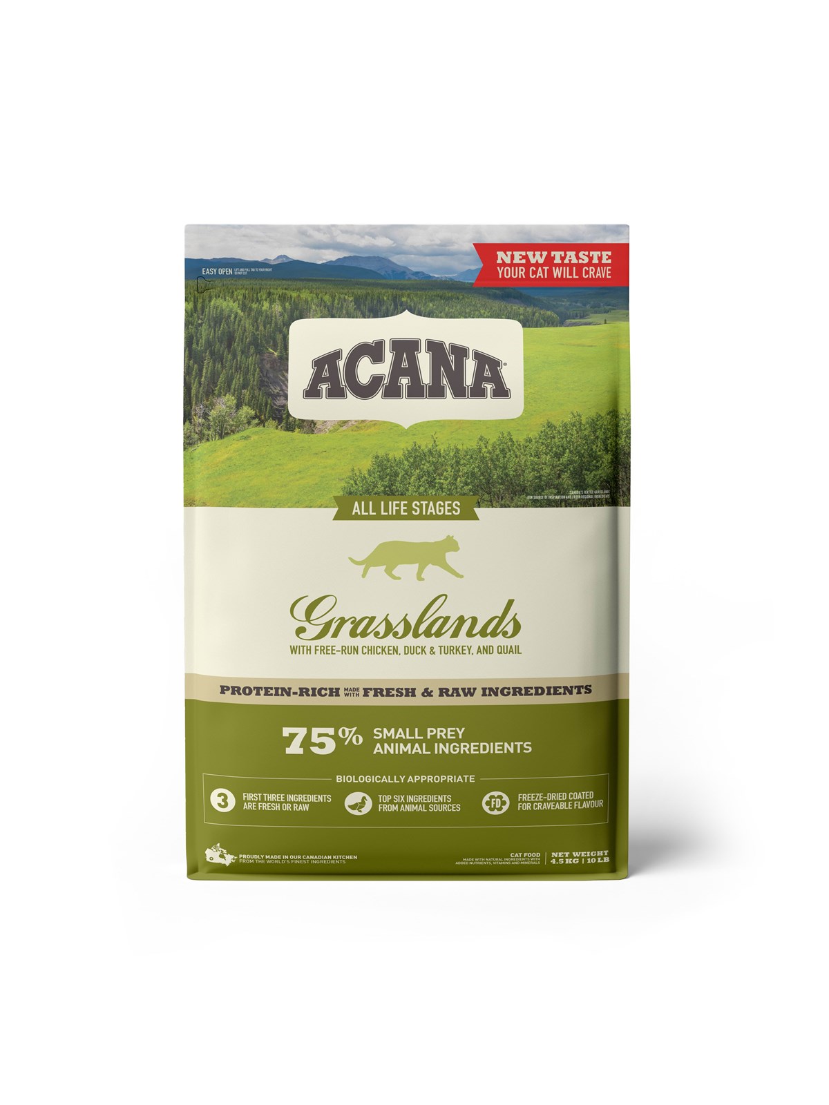 Acana Grasslands Dry Cat Food 4.5kg - Katzen - 064992714727