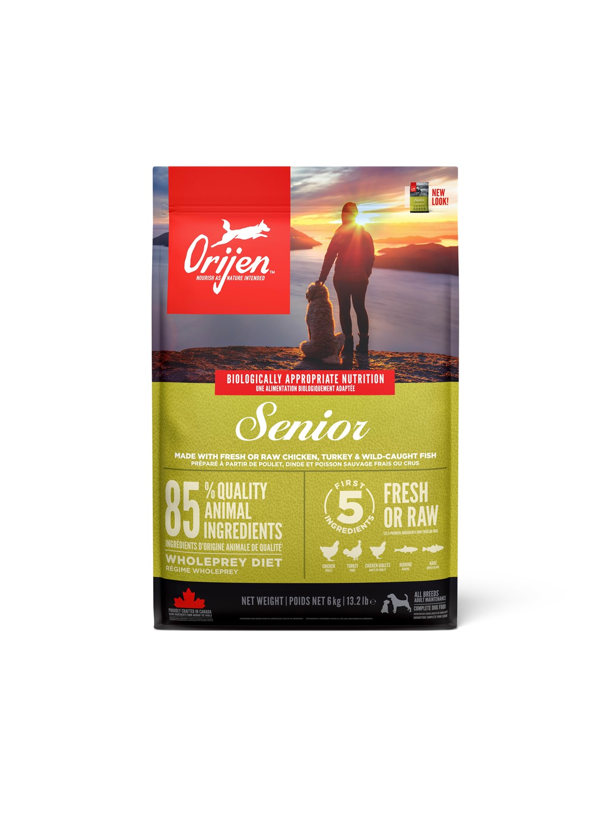 Orijen Senior Complete Dry Dog Food 6kg - Hunde - Ori013e