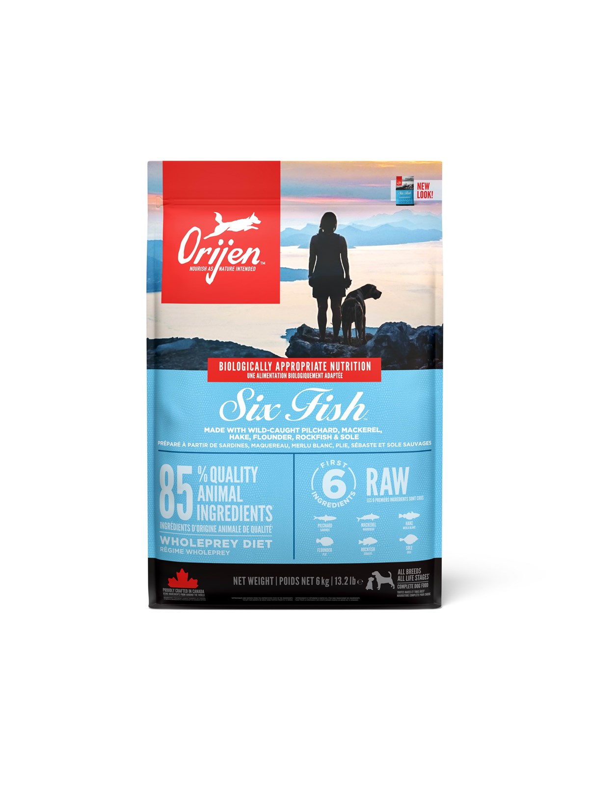 Orijen Six Fish Complete Dry Dog Food 2kg - Hunde - Ori020e
