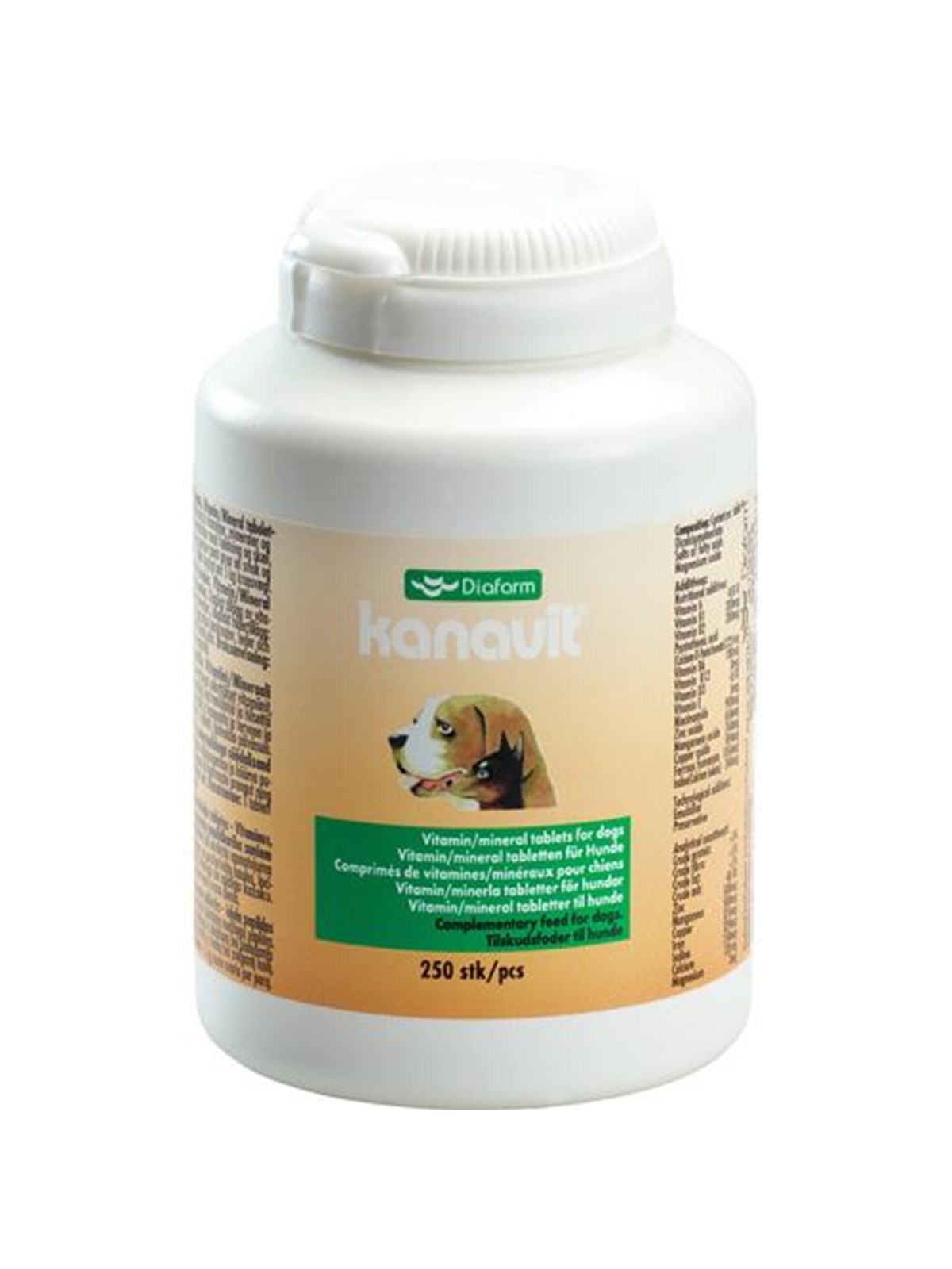 Diafarm Kanavit Vitamin & Mineral Tablets 250pcs - Hunde - H847
