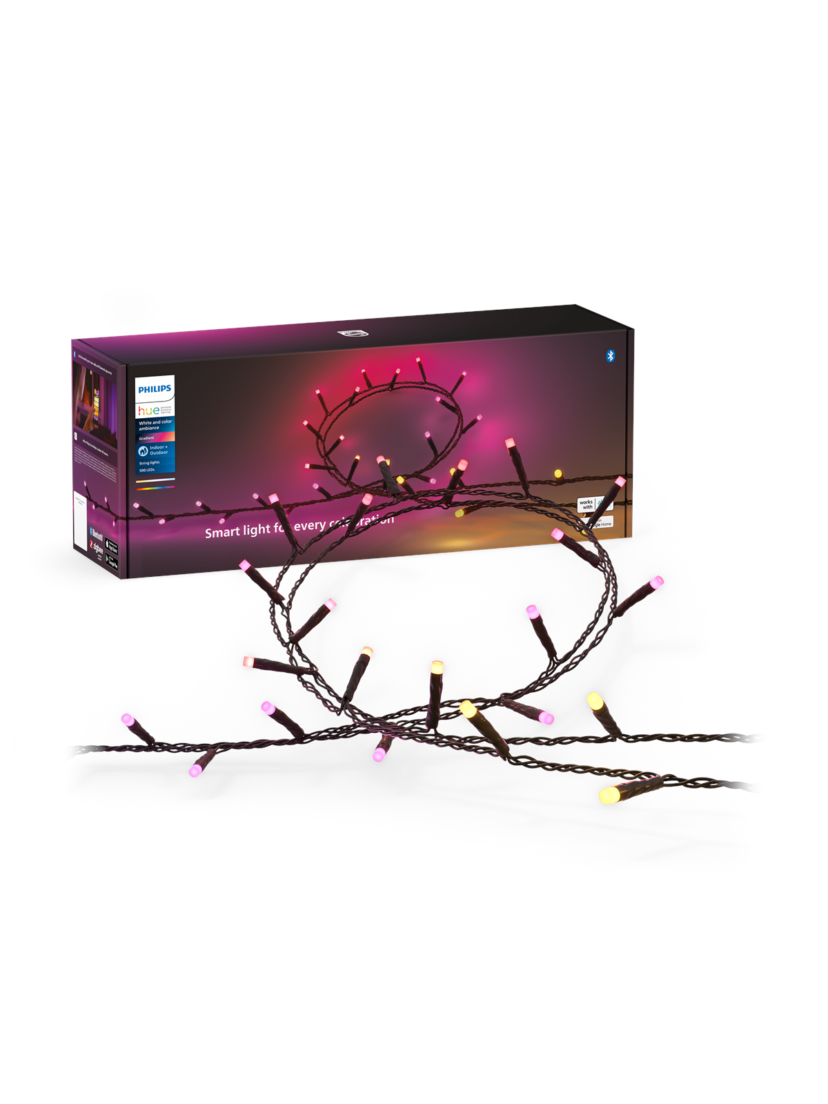 Philips Hue Festavia Outdoor String Lights (500 Leds) — White & Color Ambiance - Smart Home - 929003674602