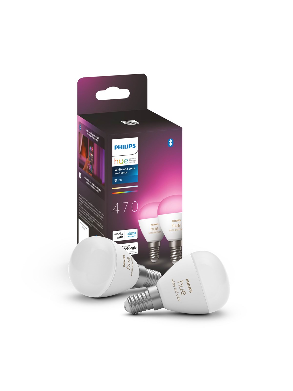 Philips Hue White And Color Ambiance E14 Smart Luster Bulb (2-pack) - Smart Home - 929003573602