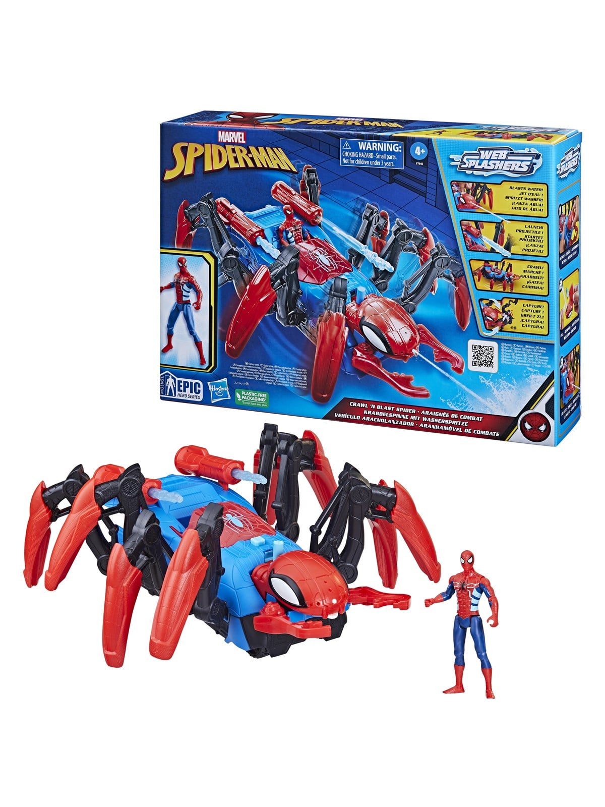Marvel Spider-man Krabbelspinne Mit Wasserspritze - Spielzeugauto - F78455l00