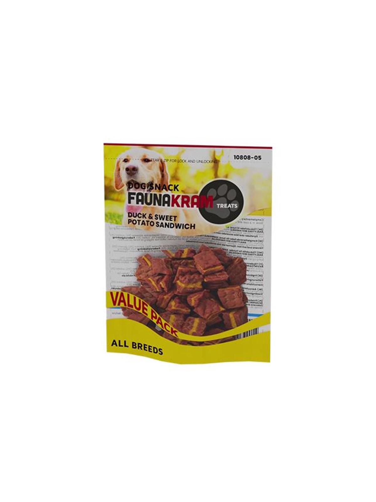 Faunakram Valuepack Duck Sweet Potato Sandwich 300 gr. - Hunde - 10808-05