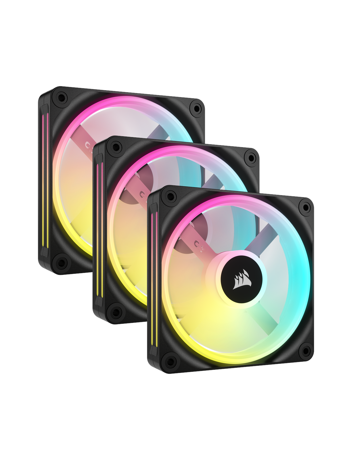 Corsair Icue Link Qx120 Rgb Starter Kit - Black - Gehaeuseluefter - Co-9051002-ww