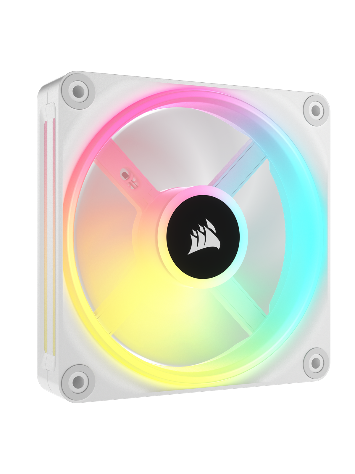 Corsair Icue Link Qx120 Rgb Expansion Fan - White - Gehäuselüfter - 120mm - Weiß Mit Rgb-beleuchtung - 37 Dba - Gehaeuseluefter - Co-9051005-ww