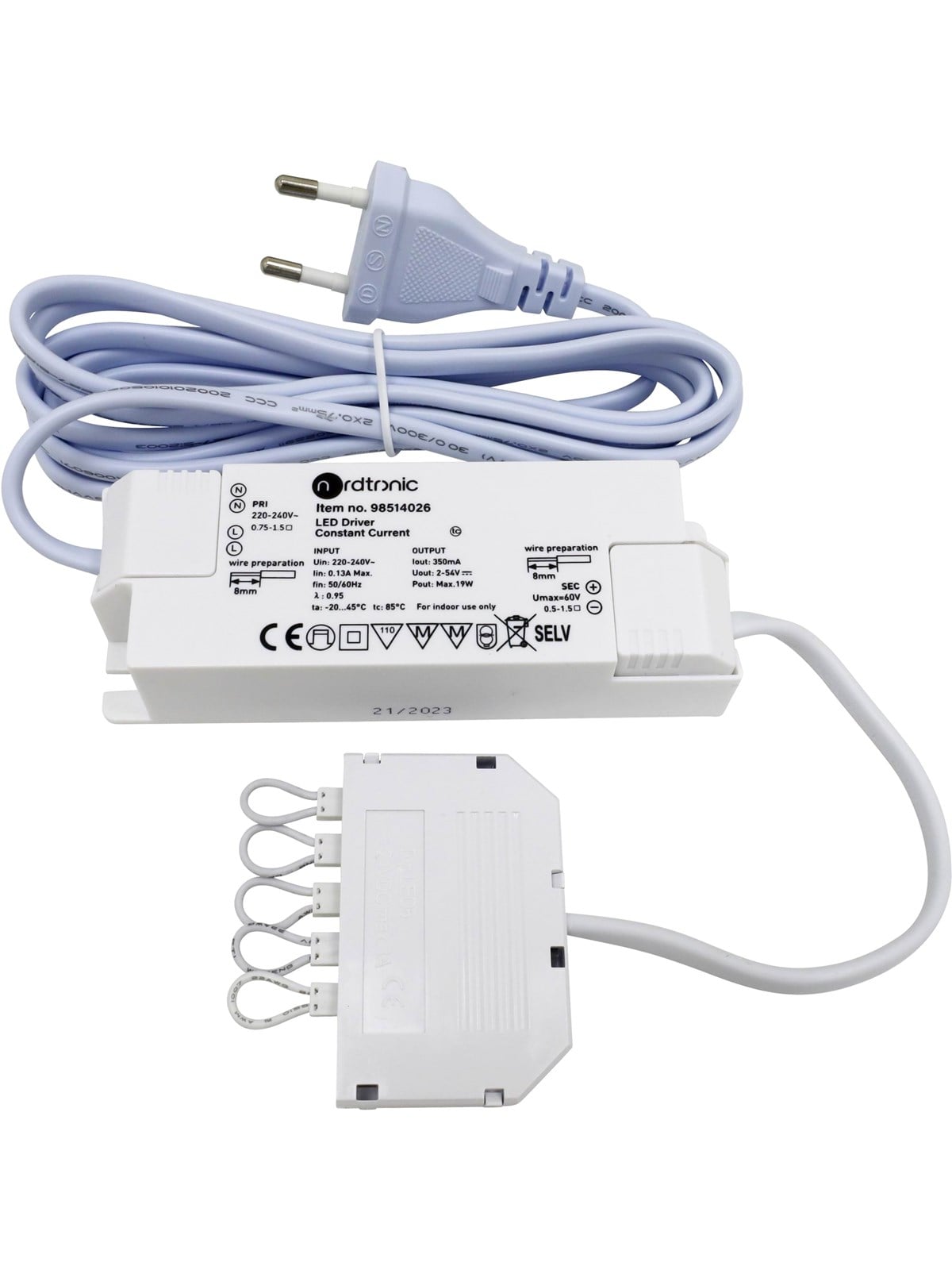 Nordtronic Led Driver Not Dimmable 1-19w 350ma - Treiber Spulen Transformatoren - 98514026