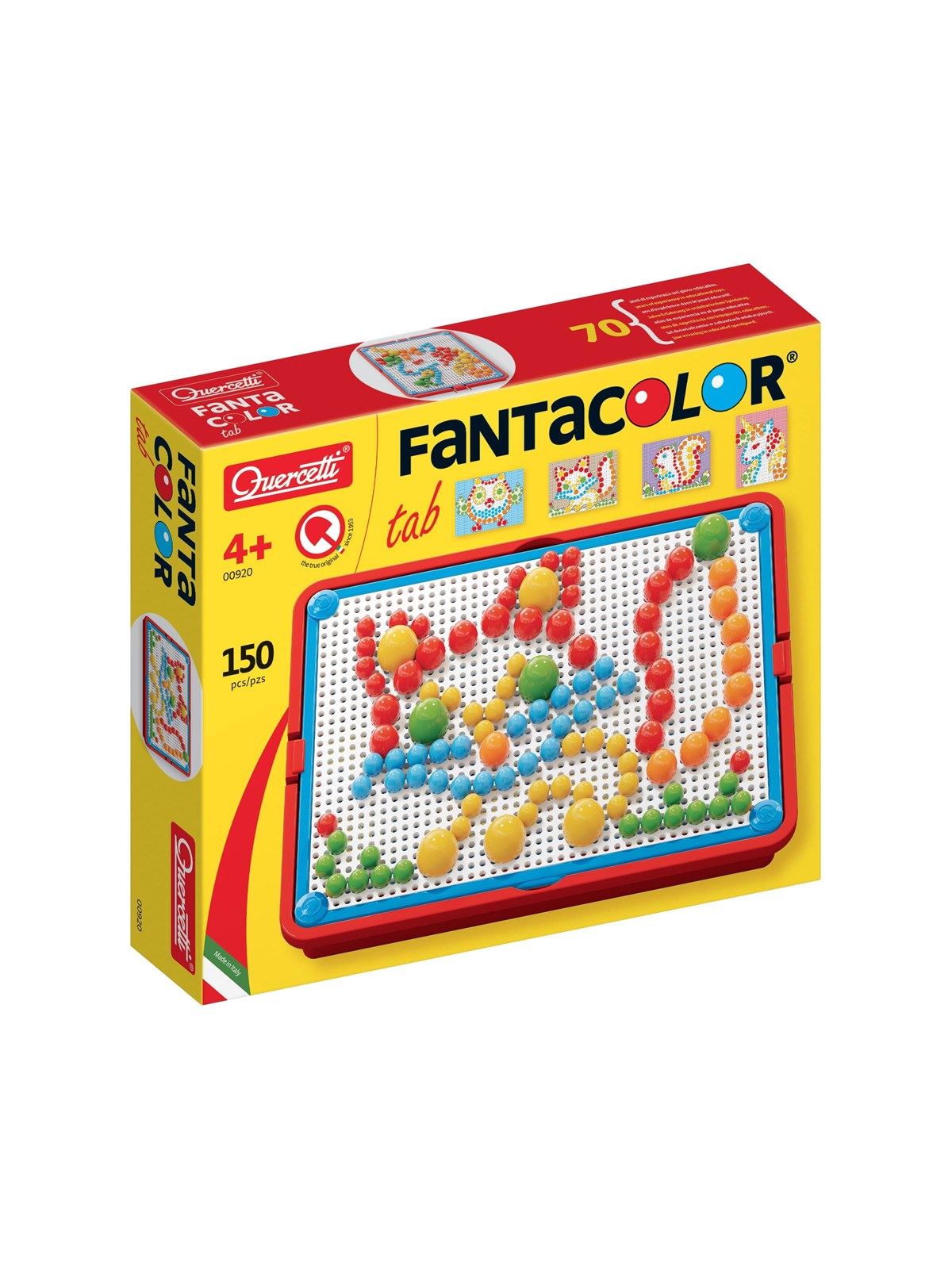 Quercetti Fantacolor Tab (150 Pcs) - Baby Spielzeug - Qu-0920