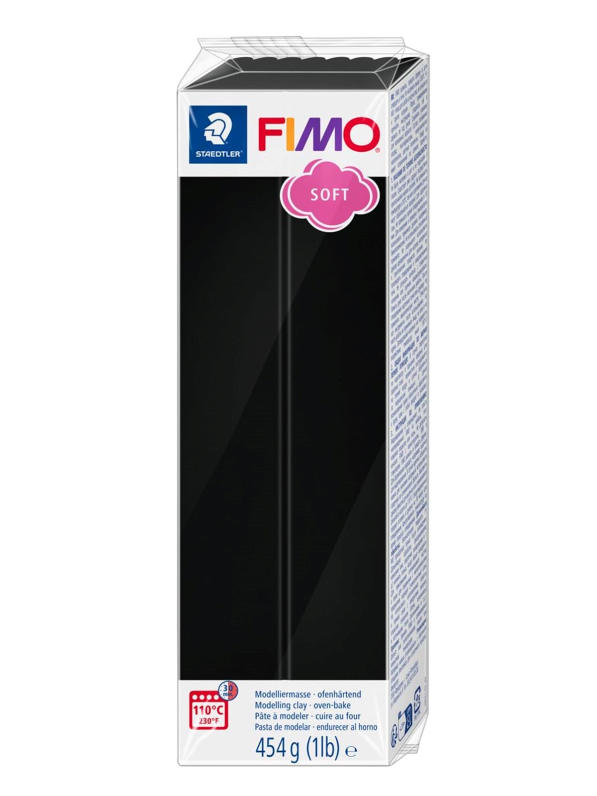 Staedtler Mod. Clay Fimo Soft 454g Black - Hobby Zubehoer - 8021-9