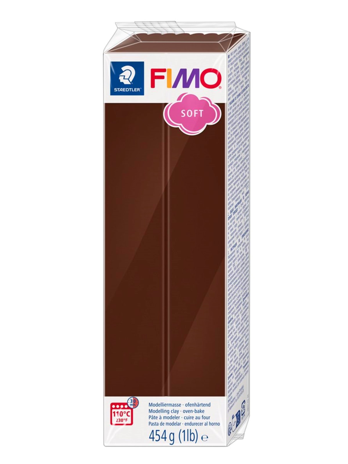 Staedtler Mod. Clay Fimo Soft 454g Chocolate - Hobby Zubehoer - 8021-75