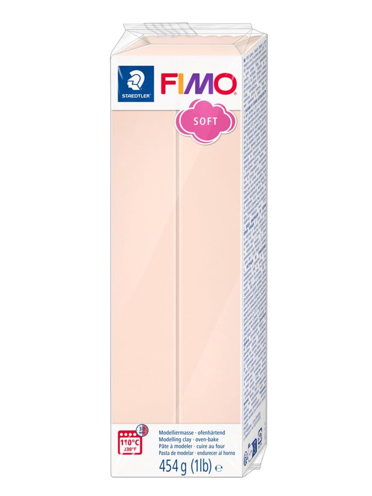 Staedtler Mod. Clay Fimo Soft 454g Pale Pink - Hobby Zubehoer - 8021-43