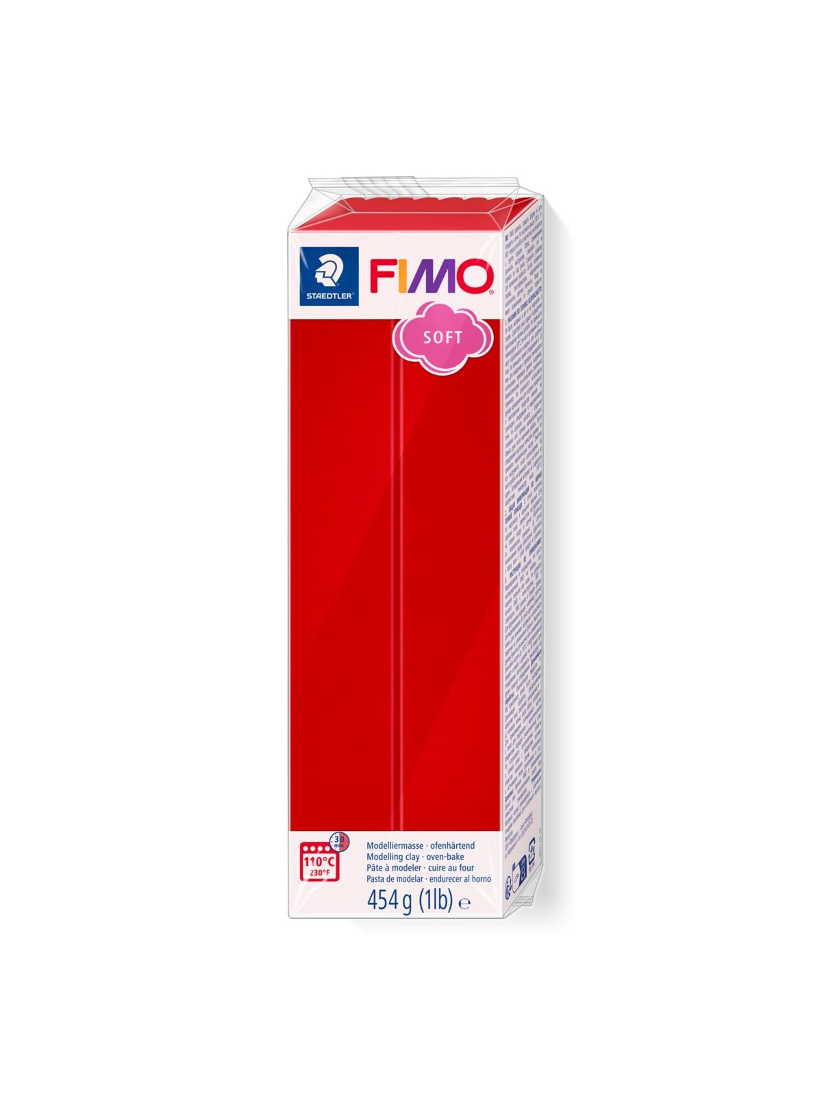 Staedtler Mod. Clay Fimo Soft 454g Xmas Red - Hobby Zubehoer - 8021-2