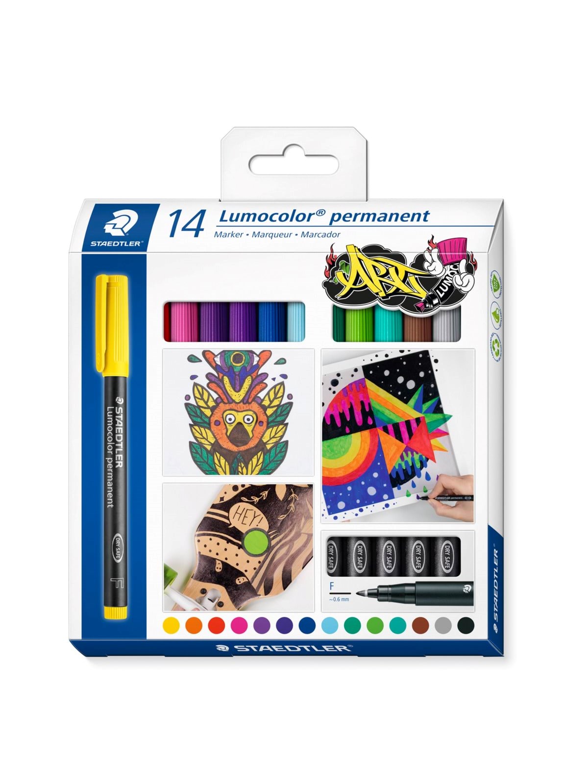 Staedtler Universal Pen Lumocolor F Per 14pcs - Utensilien Zum Schreiben Und Zeichnen - 318 C14