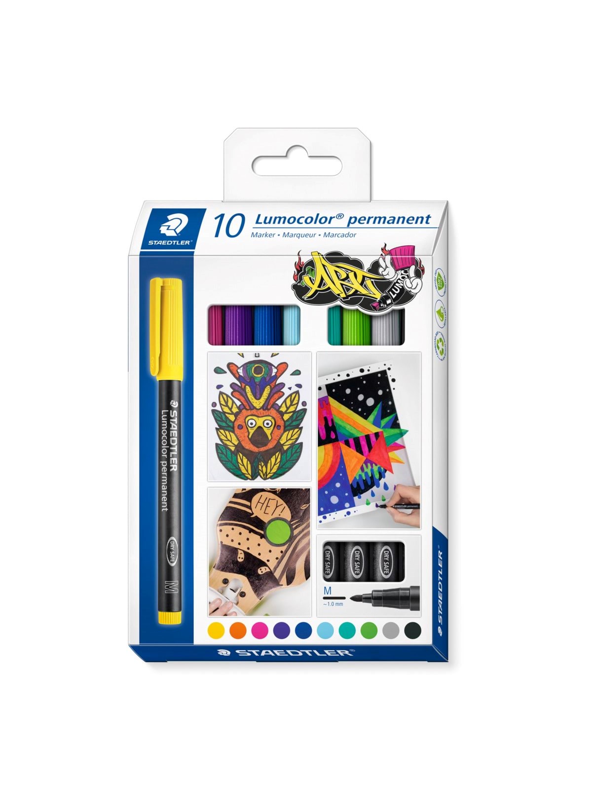 Staedtler Universal Pen Lumocolor M Per 10pcs - Utensilien Zum Schreiben Und Zeichnen - 317 C10