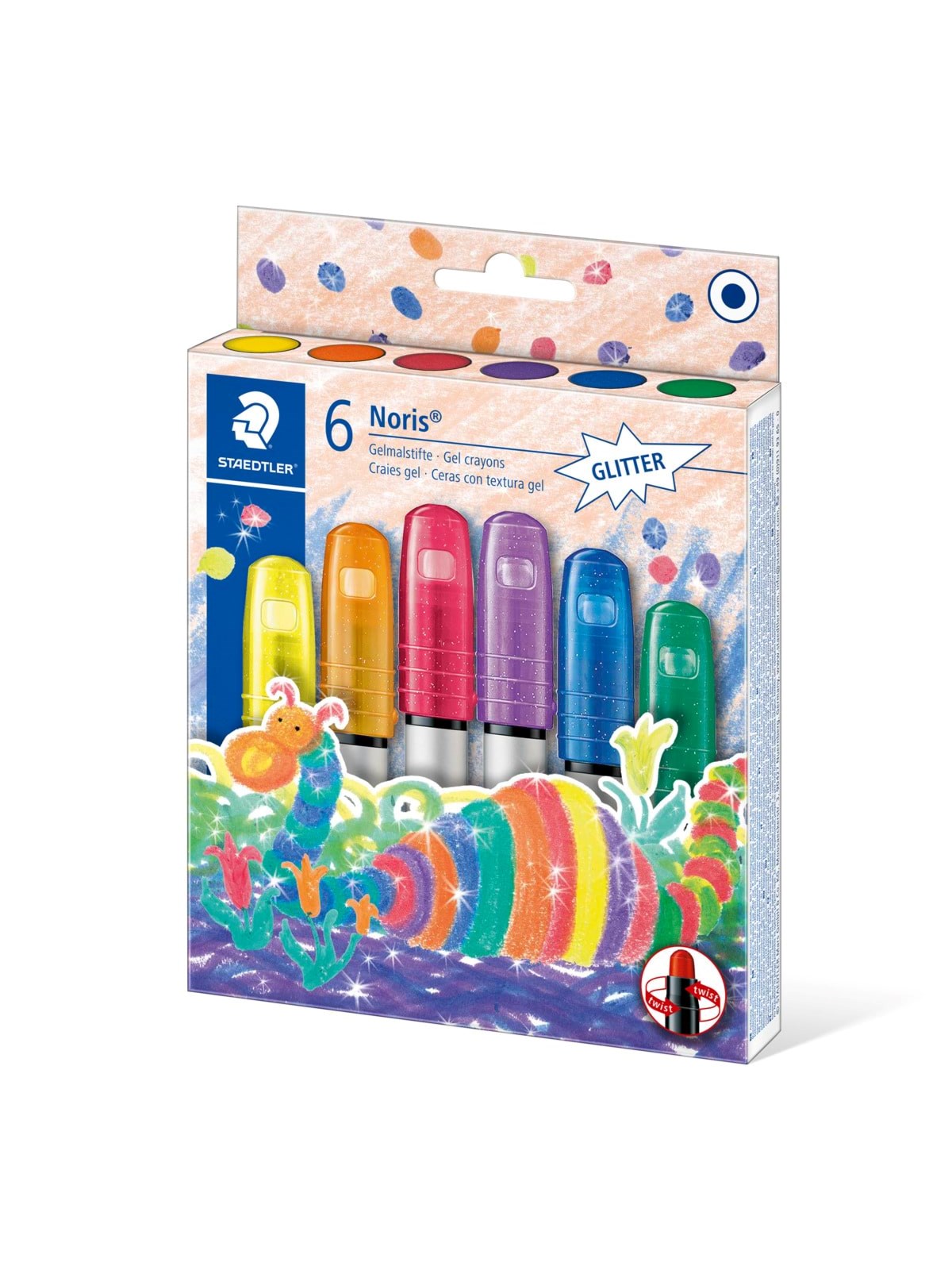 Staedtler Gel Crayon Noris Glitter 6pcs. Box - Utensilien Zum Schreiben Und Zeichnen - 2390m C6