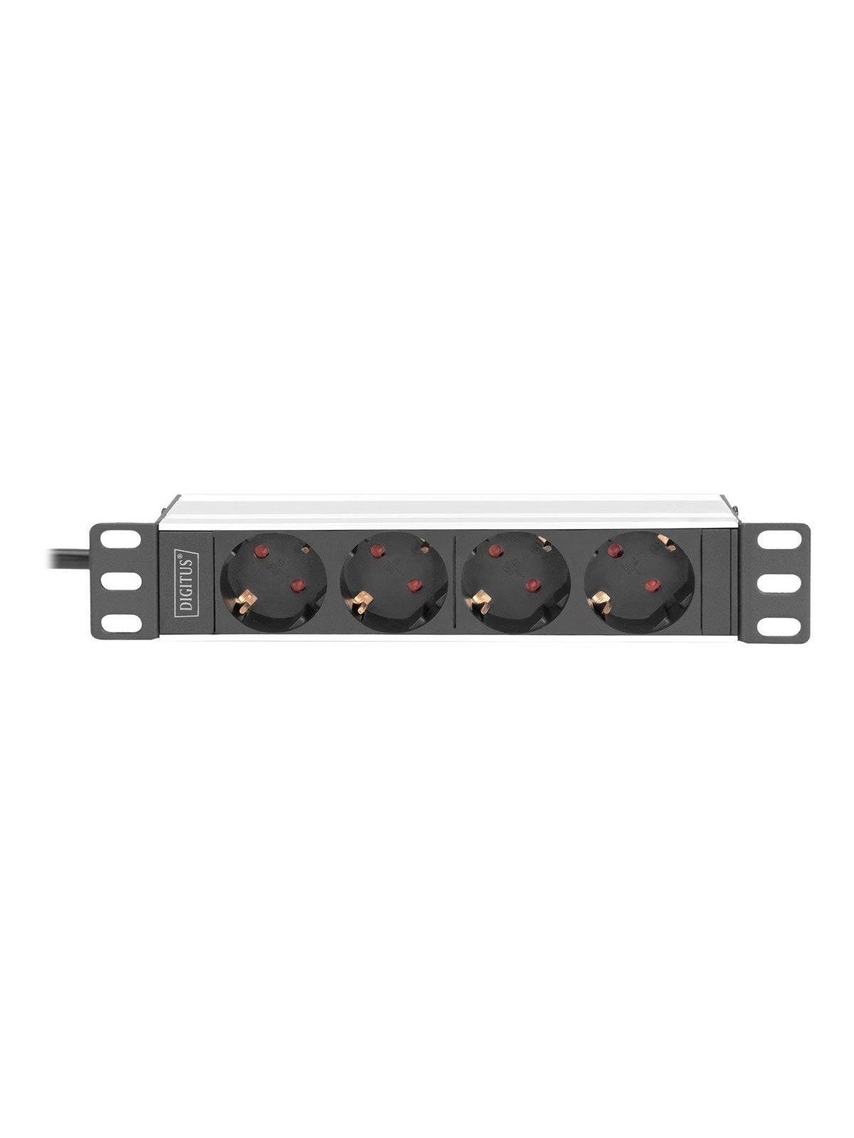 Digitus 4-port - 1U - Aluminum Pdu - Stromkabel Extern - Dn-95418