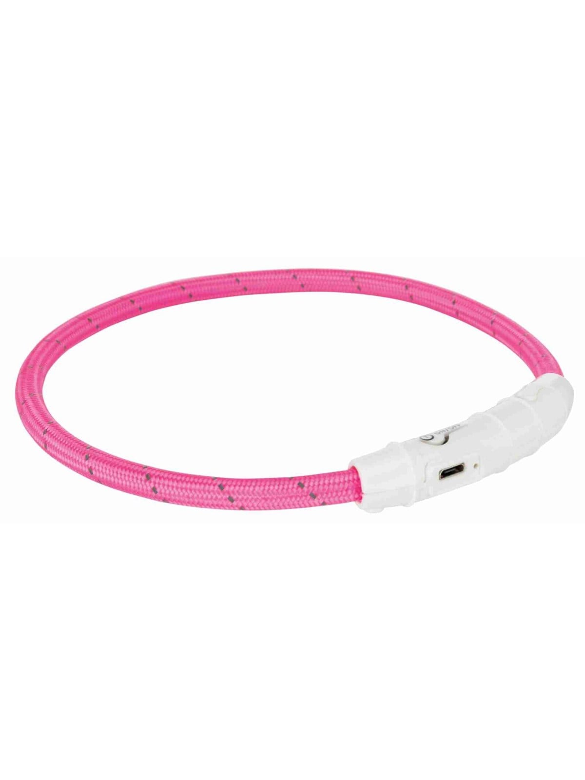 Trixie Flash Light Ring Usb Illuminated Dog Safety Collar Pink Size Xs-s 7mm 35cm - Hunde - Tx12706