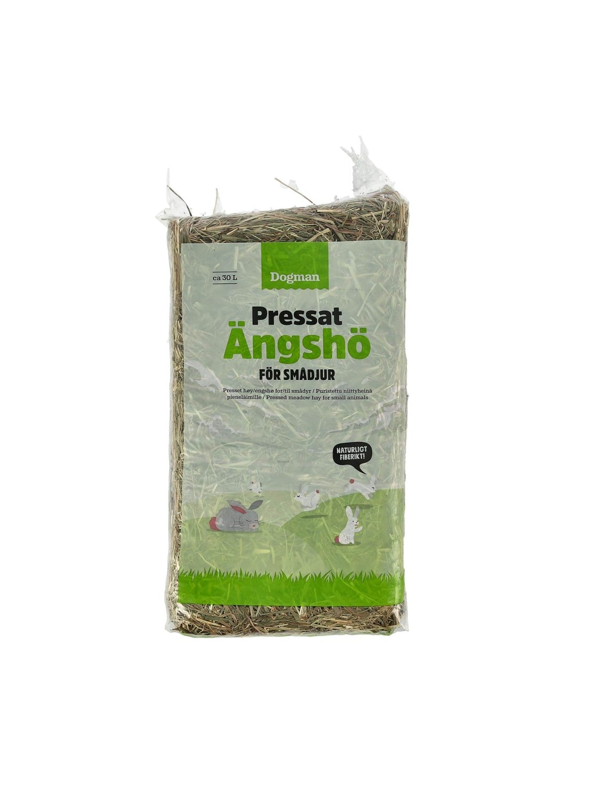 Dogman Gepresstes Wiesenheu - Futter Für Kleintiere 30l - Nagetiere - 994230