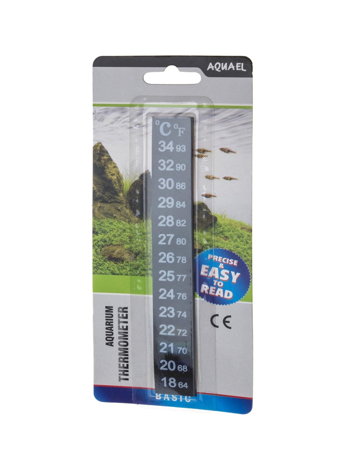 Aquael T9 Selbstklebender Aquarium & Terrarium Thermometerstreifen - Fische - 987447